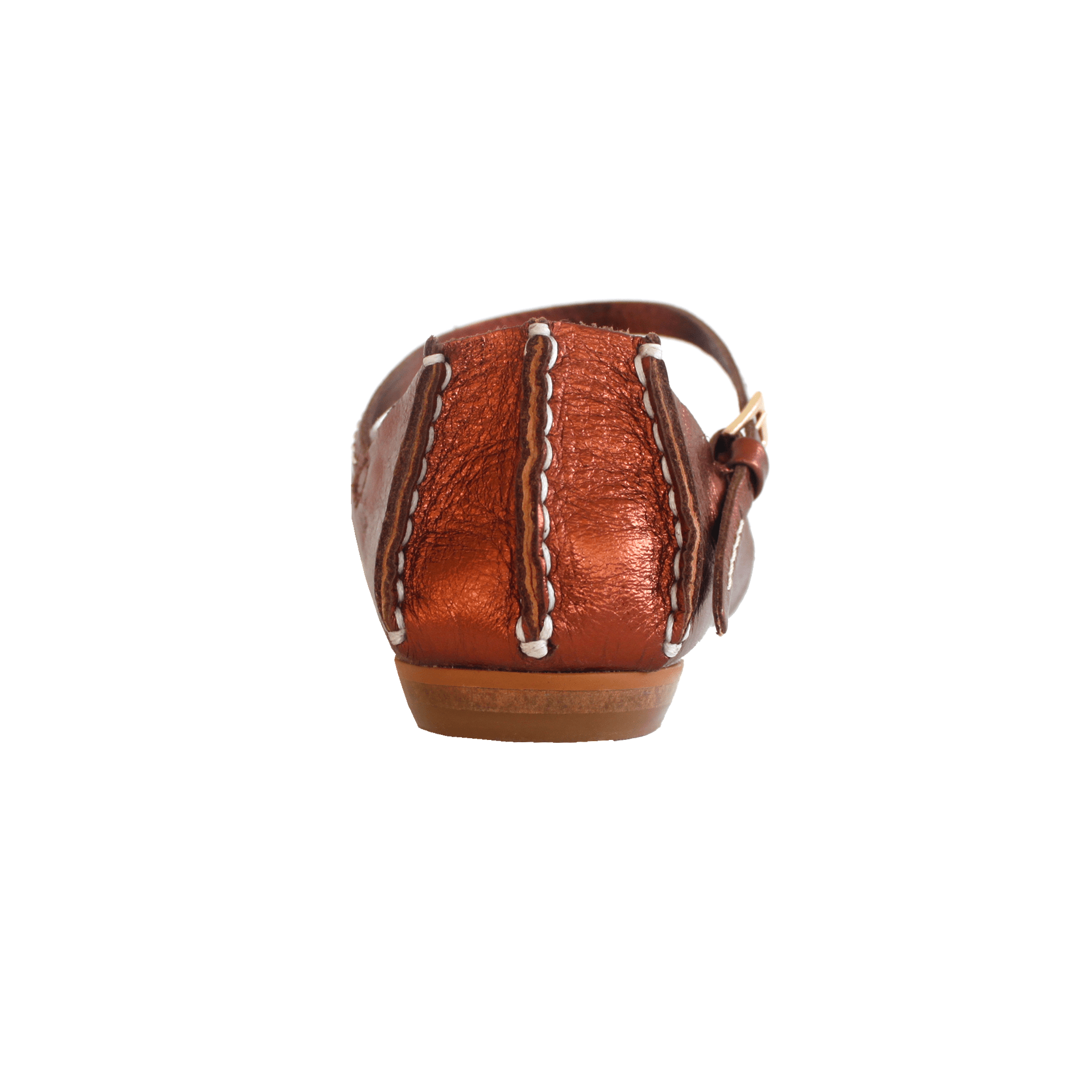 Tajali Leather Sandals - Metallic Bronze Tajali Flats FW25