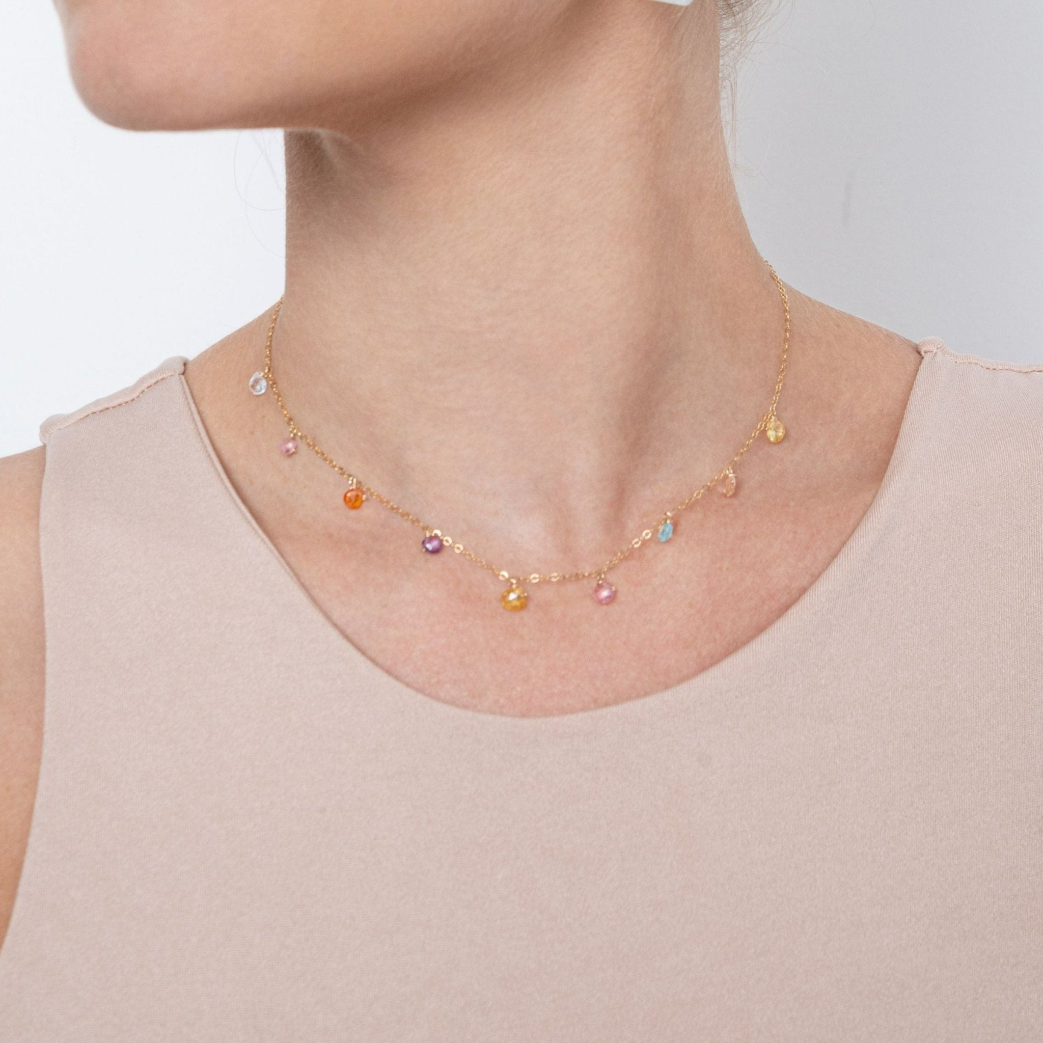 Arcoiris Necklace #2 - Zircon Necklaces CLASICOS