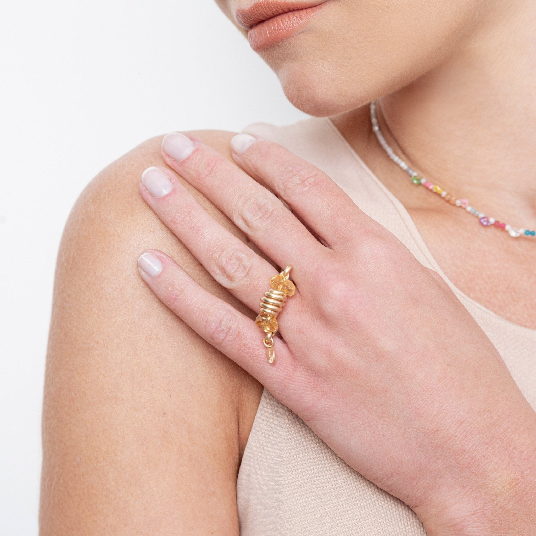Diana Ring #2 (30mm) - Citrine Rings CLASICOS
