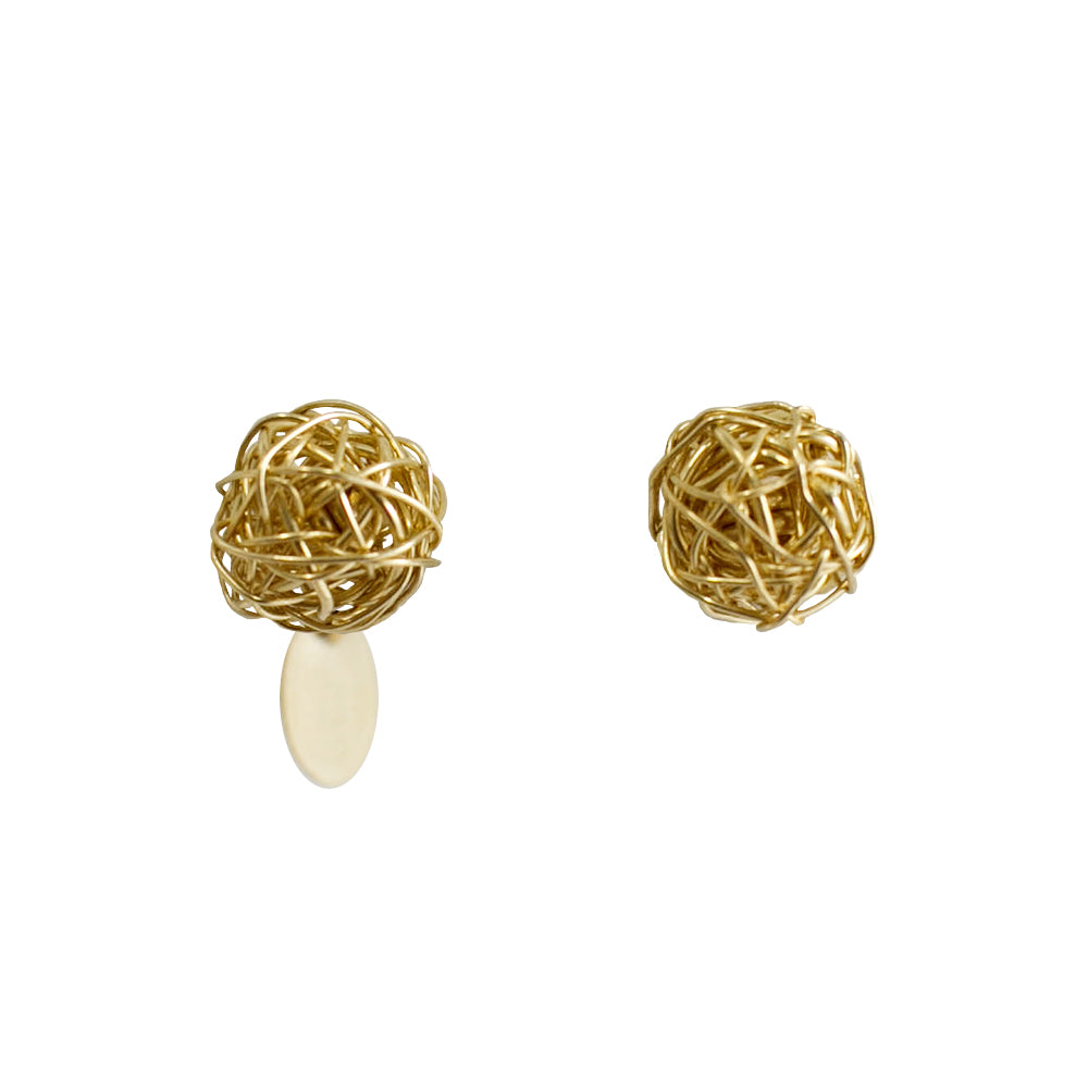 Clementina Stud Earrings #1 (9mm) Earrings TARBAY Yellow Gold