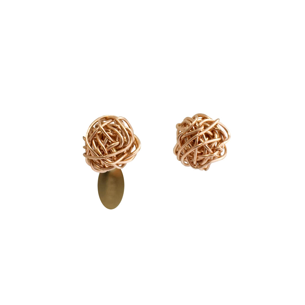 Clementina Stud Earrings #1 (9mm) Earrings TARBAY Rose Gold
