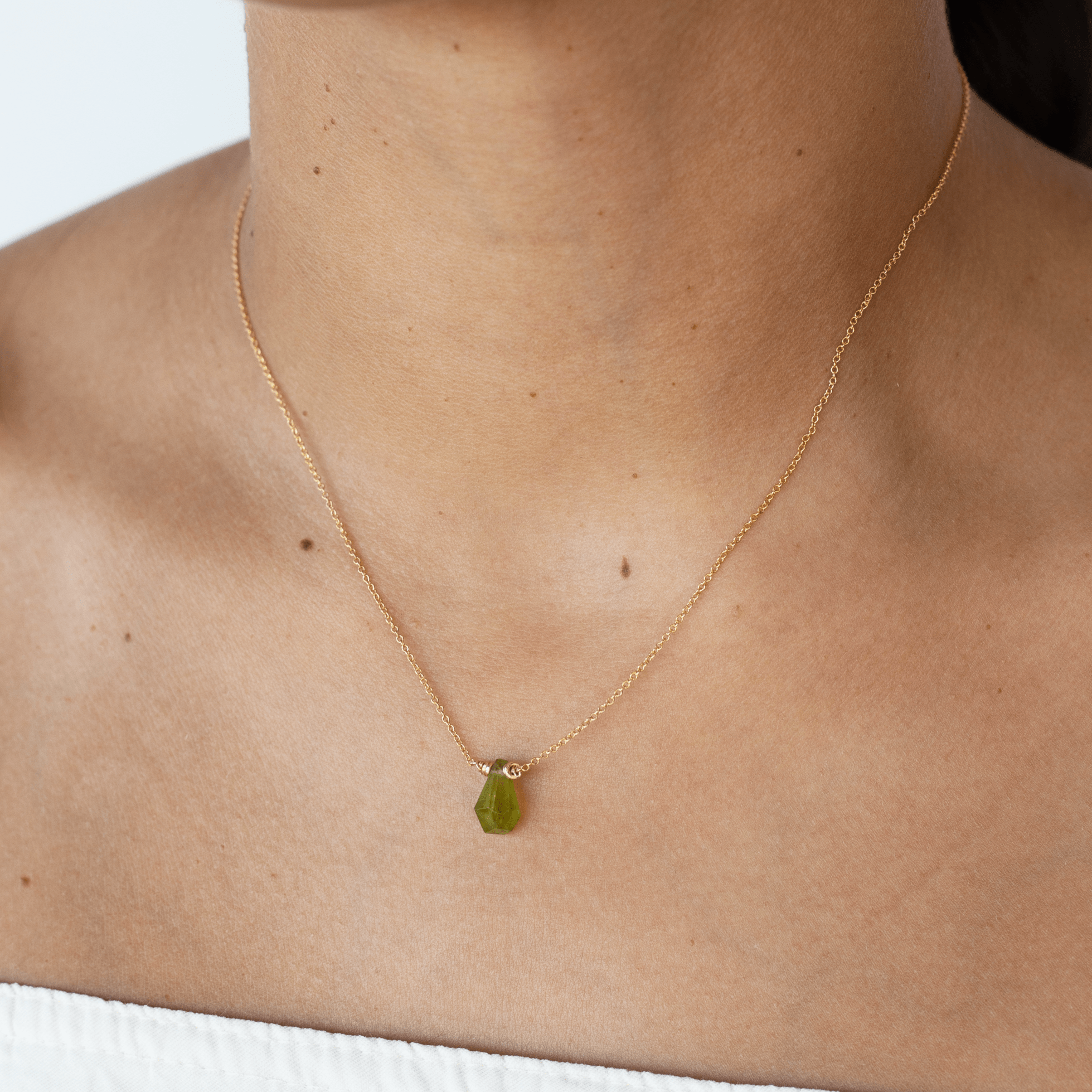 Gema Necklace #4 (10mm) - Grossular Garnet & Green Onyx Necklaces TARBAY