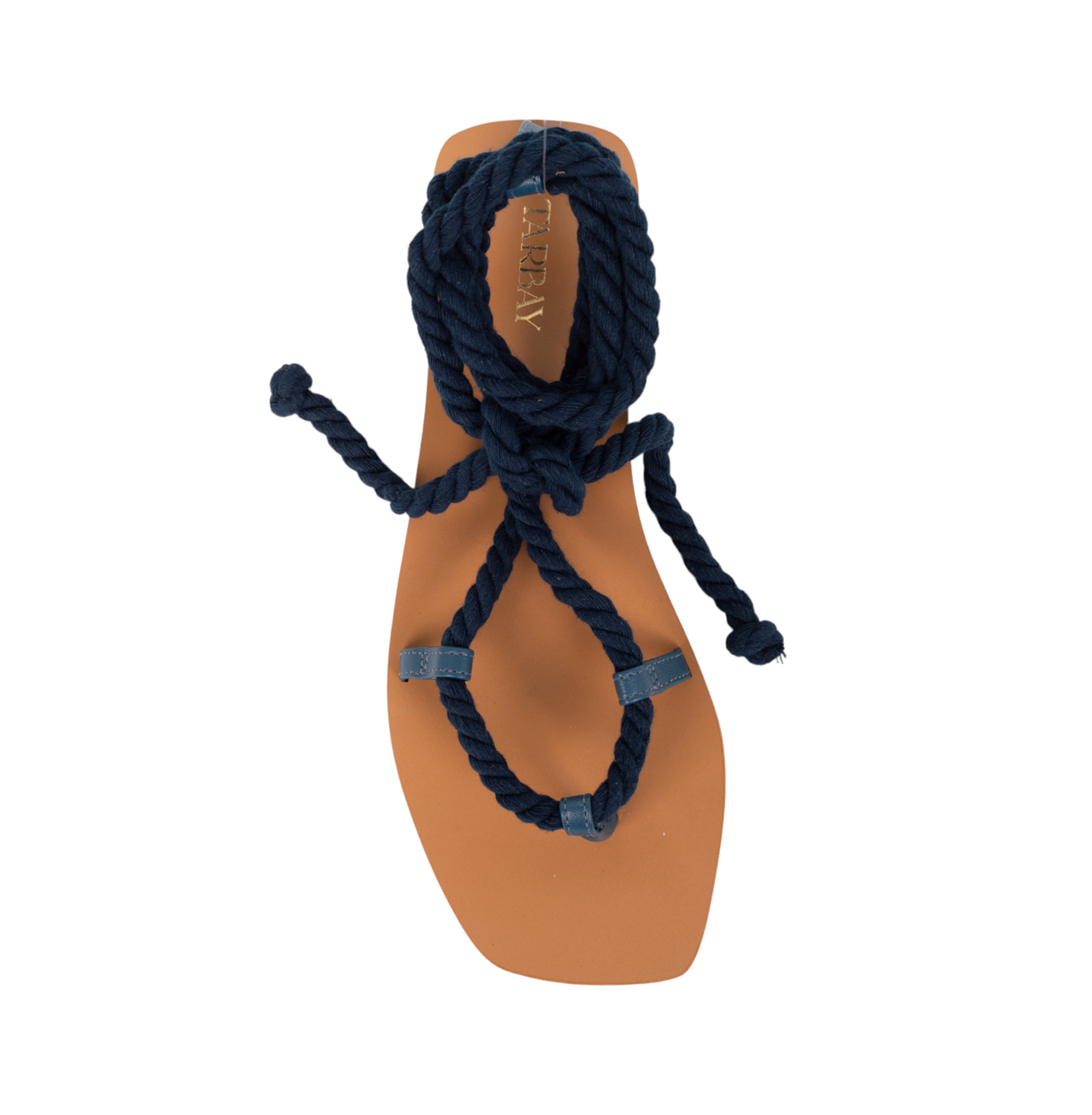 Arenisca Flats Sandals - Navy Blue Flats TARBAY