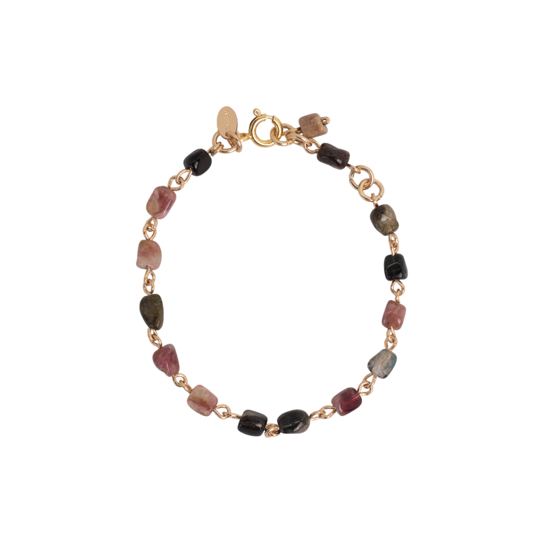 Carolita Bracelet #1 - Tourmaline & 14K Gold-Filled
