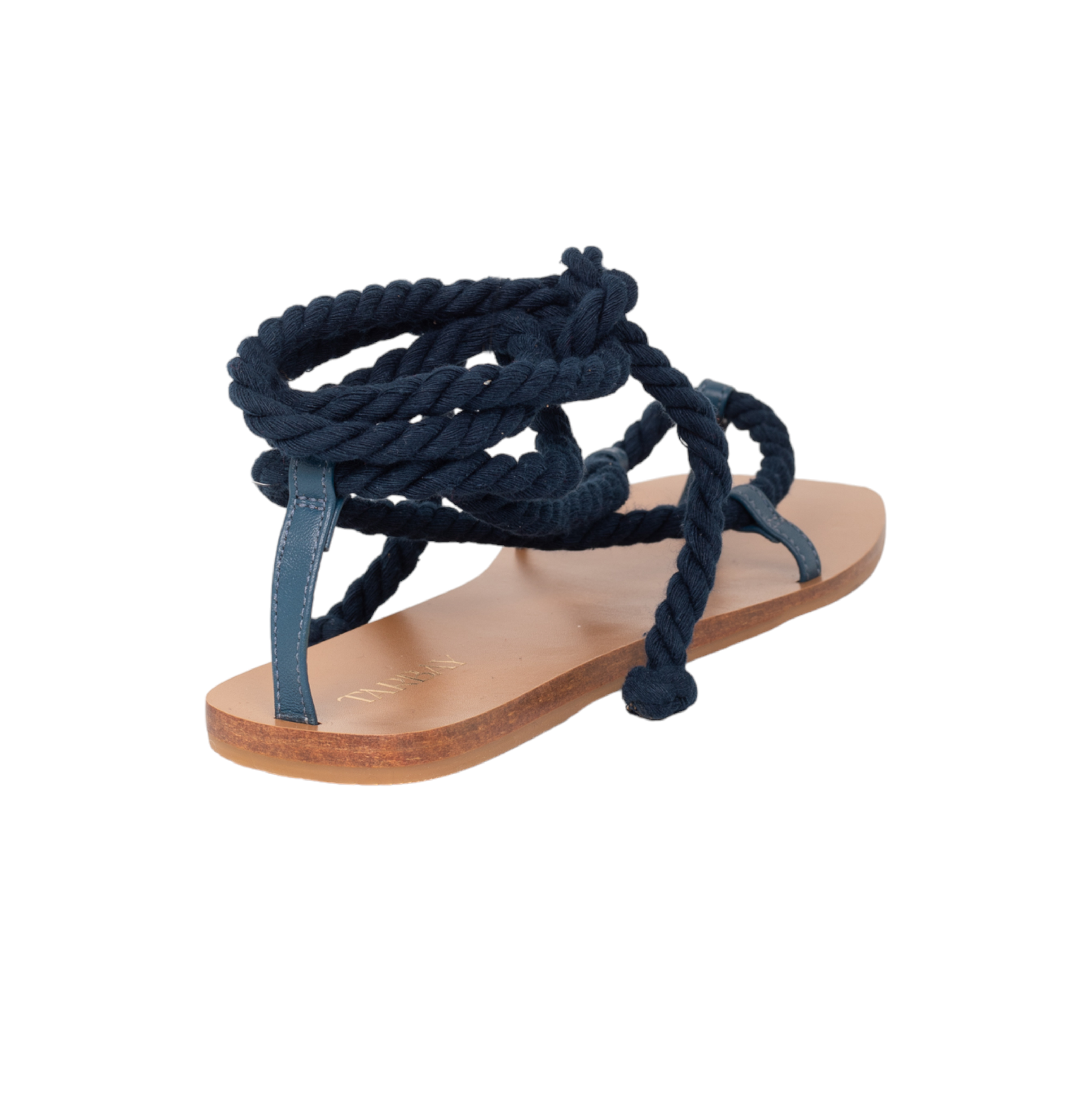 Arenisca Flats Sandals - Navy Blue Flats TARBAY