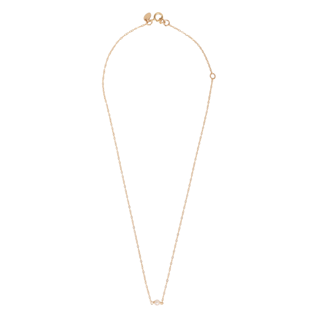Single Pearl Necklace (4mm) Necklaces TARBAY