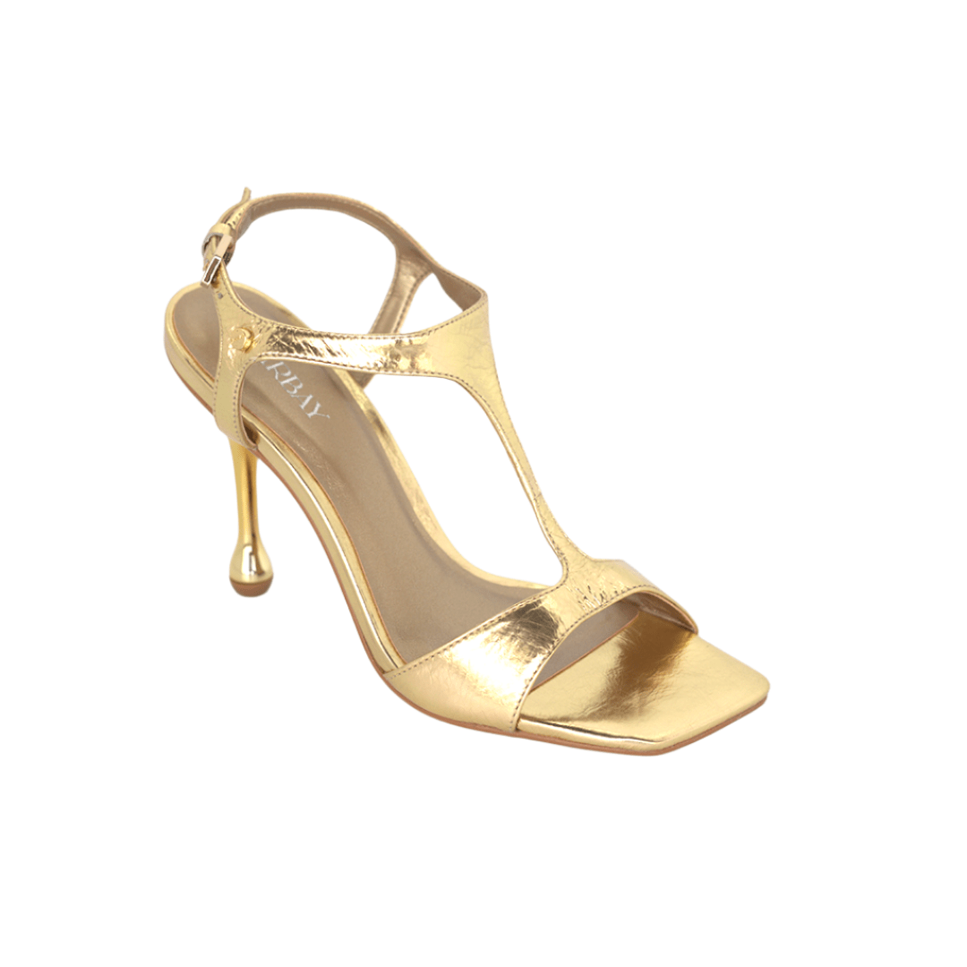 Yasmin Heel Sandals - Gold Heels TARBAY