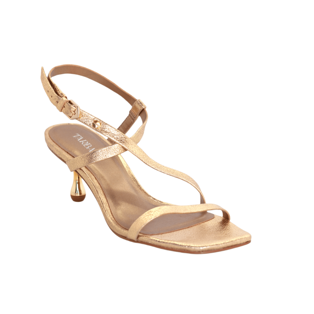 Rebeka Heel Sandals - Gold Sandals TARBAY