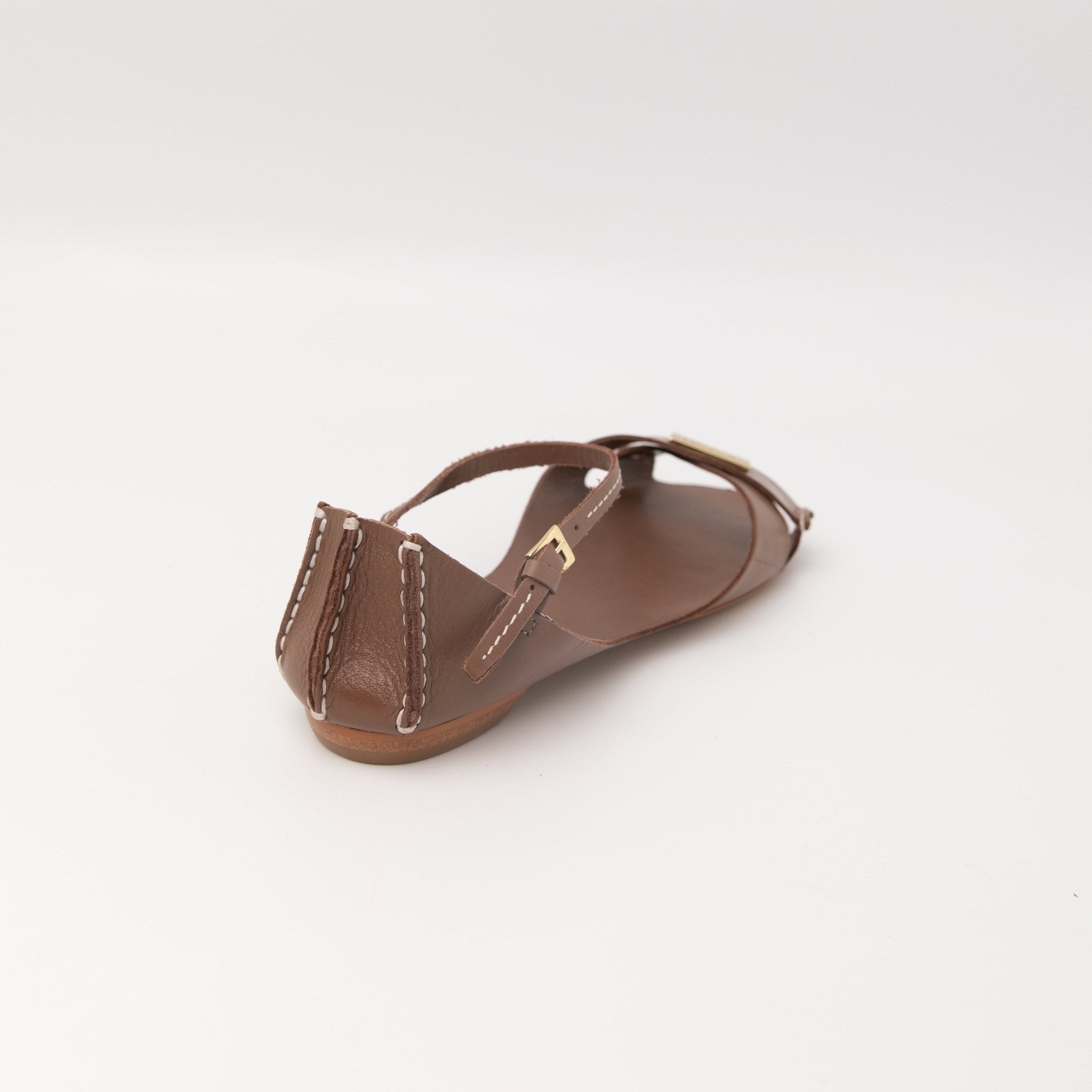 Tajali Leather Sandals - Mocha Tajali Flats FW25