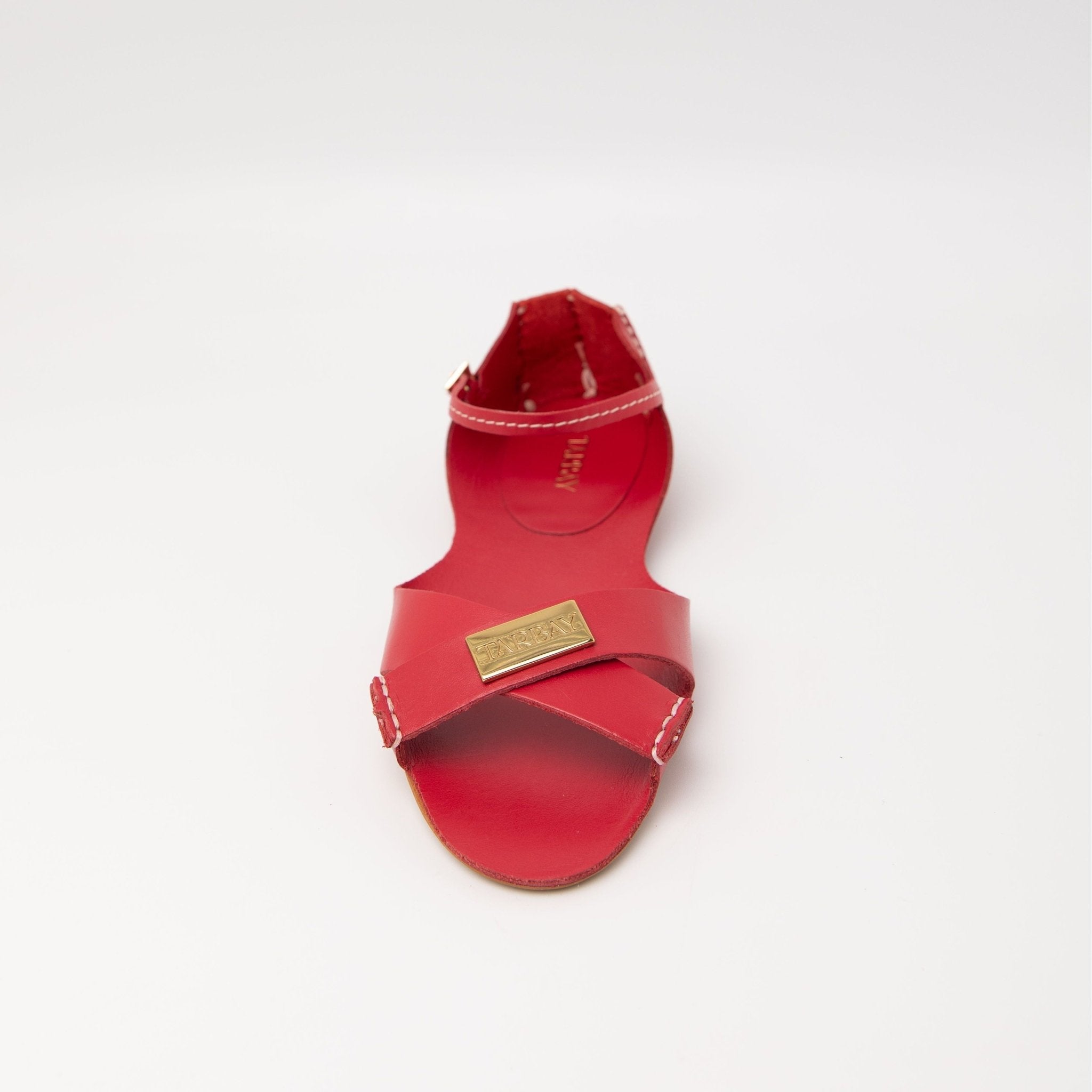 Tajali Leather Sandals - Rosso Tajali Flats FW25