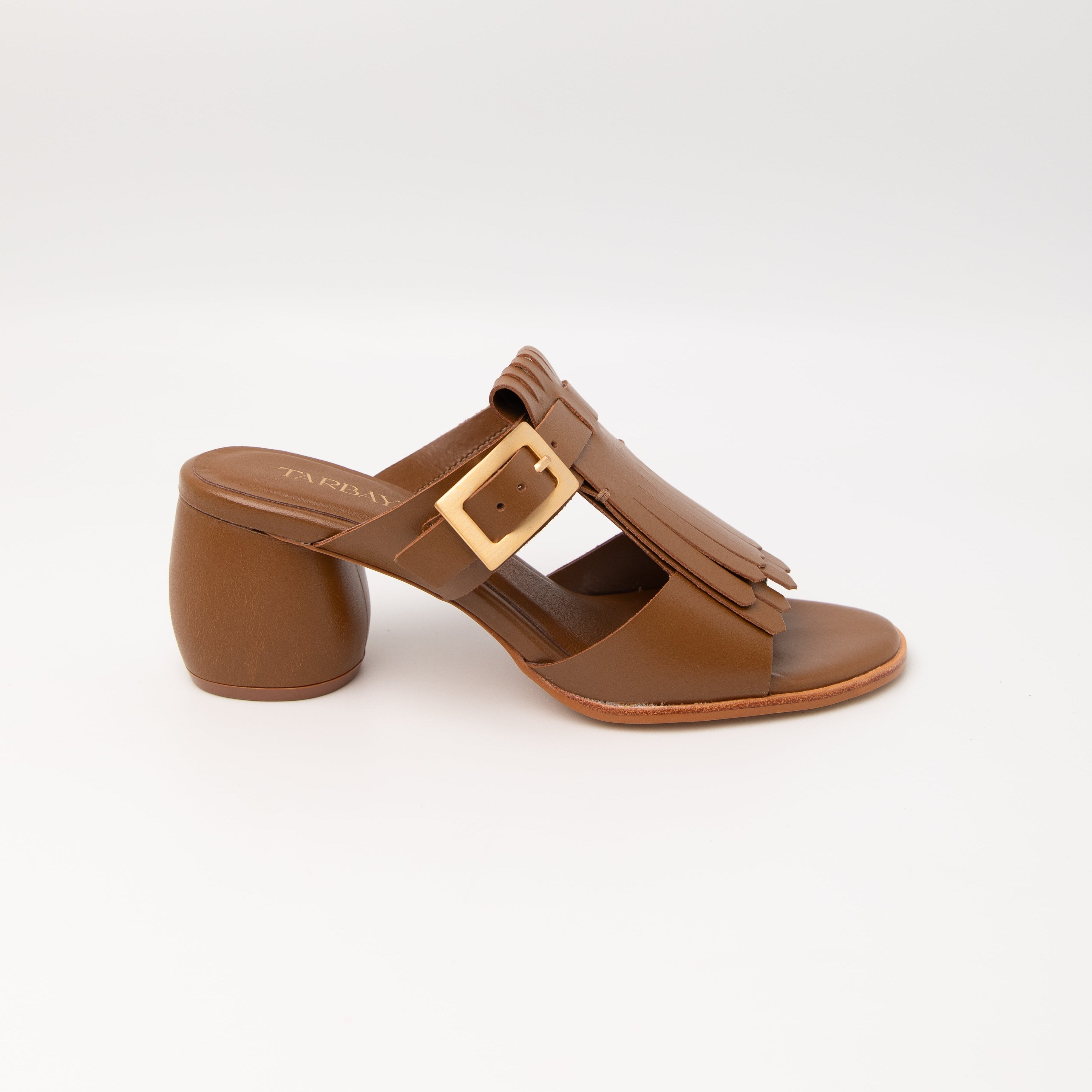 Amanda Heel Sandals - Saddle