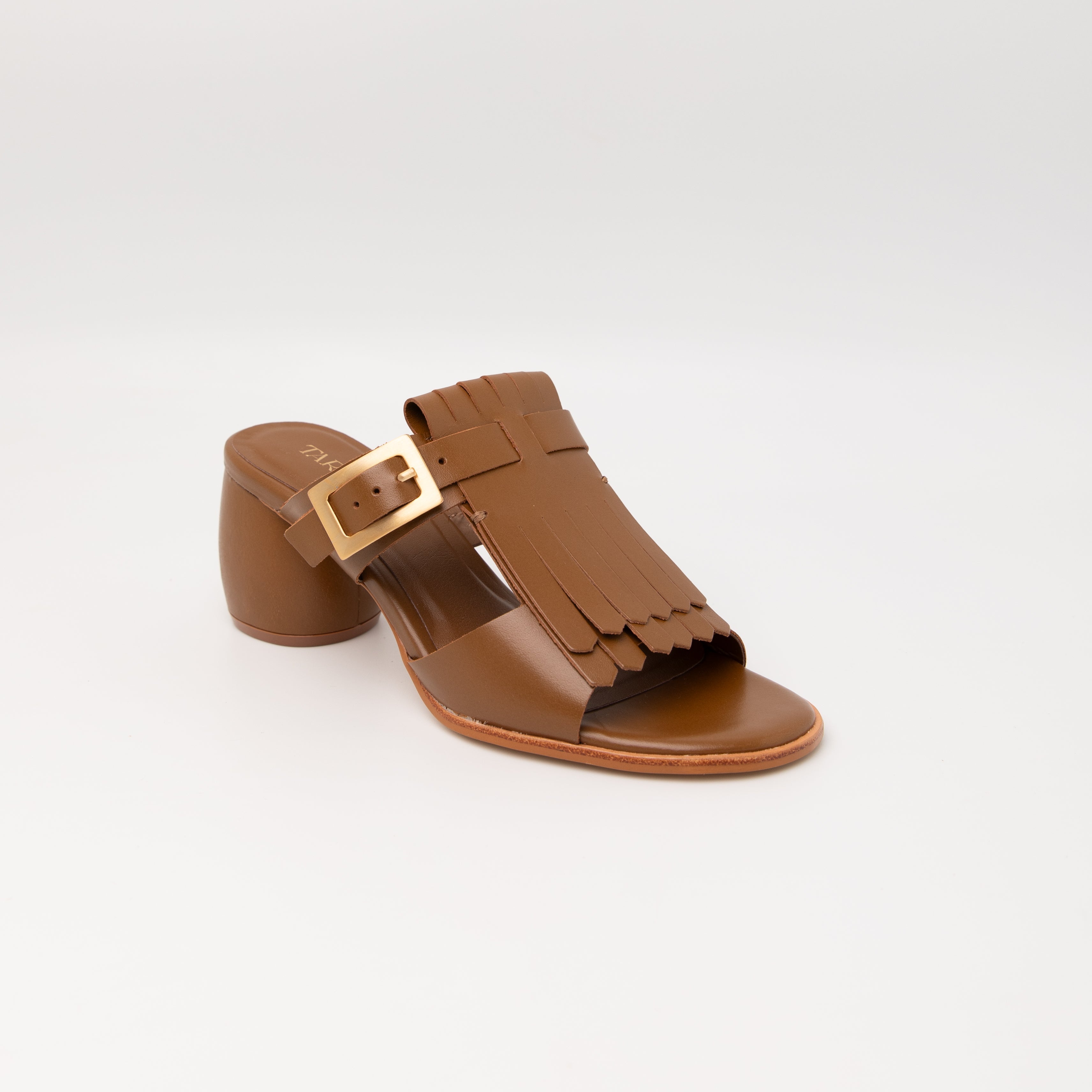 Ailyn Heel Sandals - Saddle