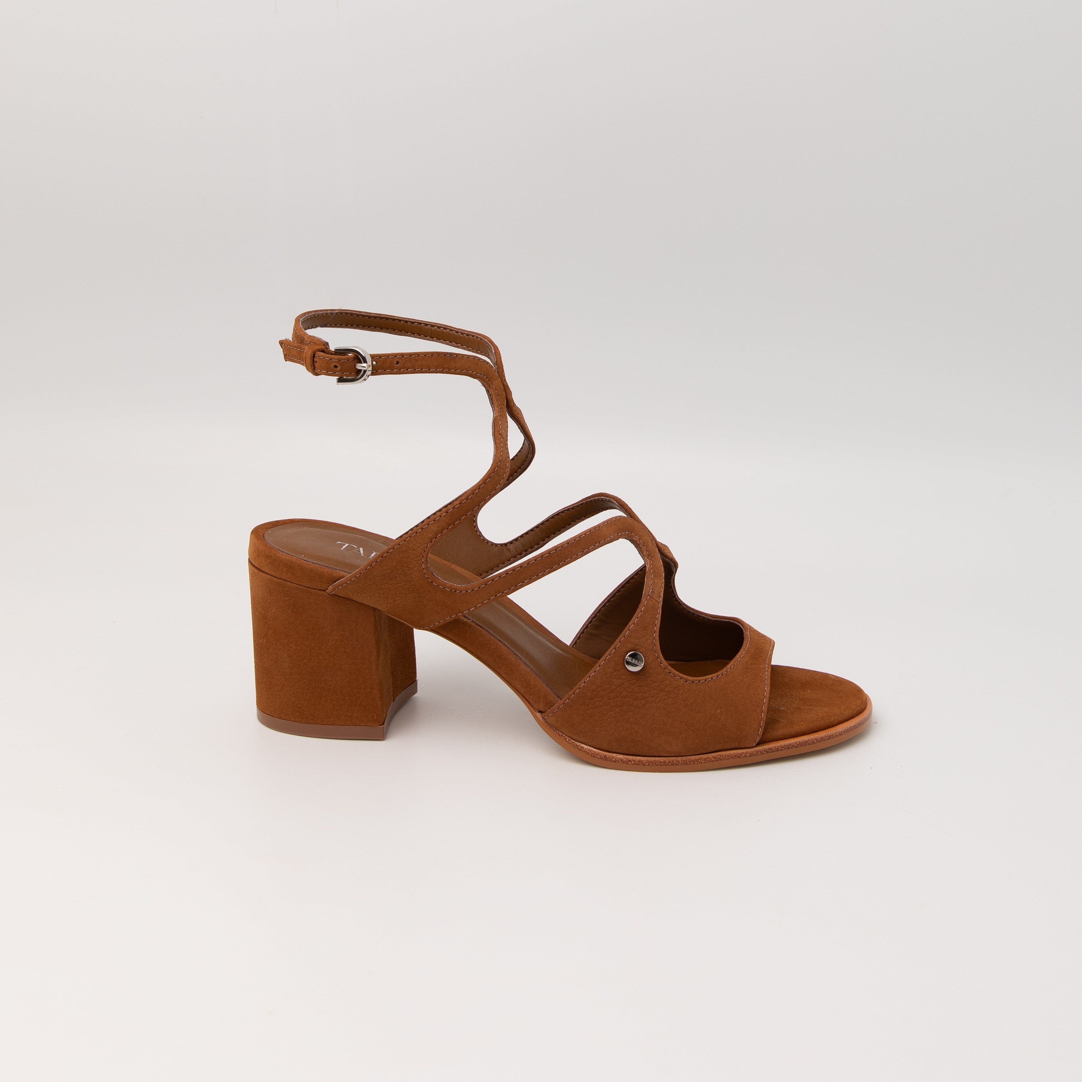 Amanda Heel Sandals - Saddle