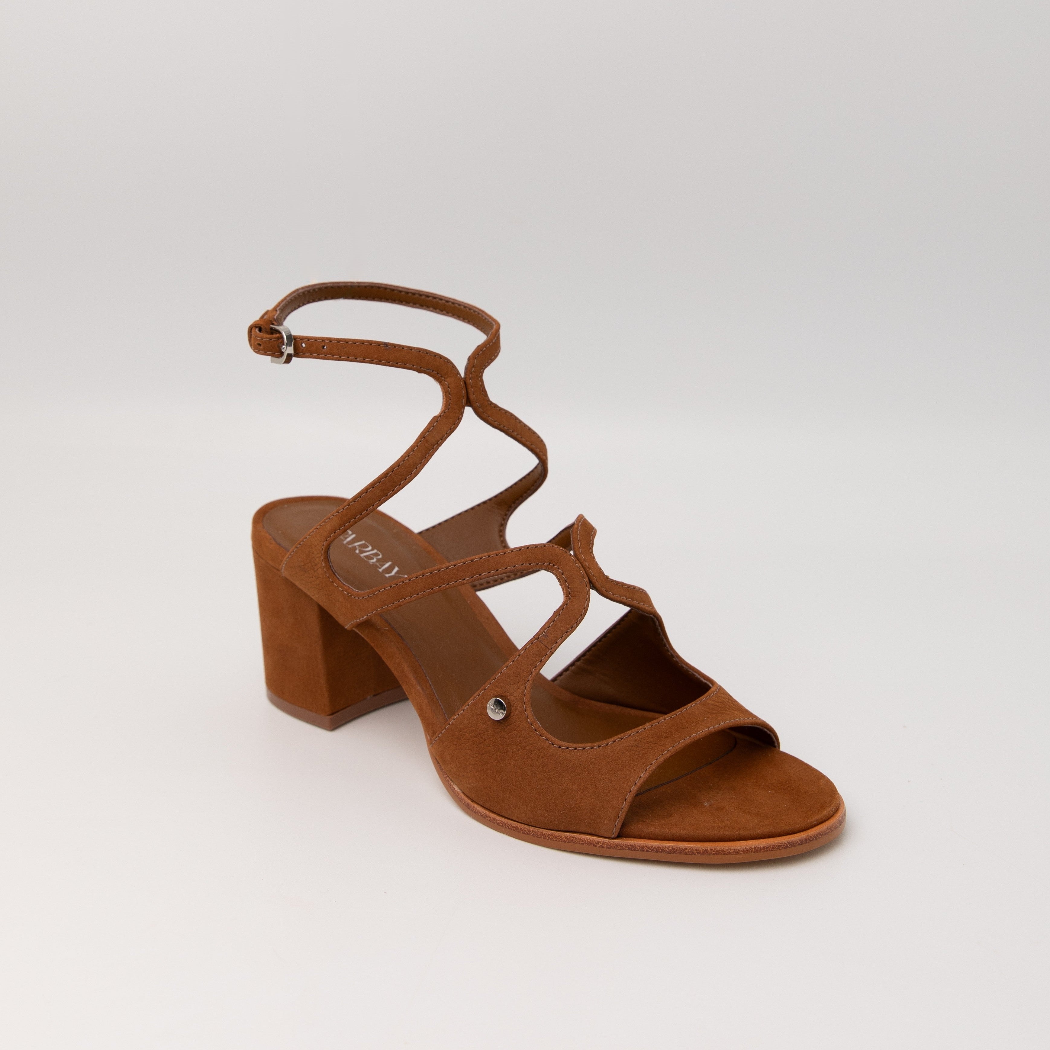 Ailyn Heel Sandals - Saddle