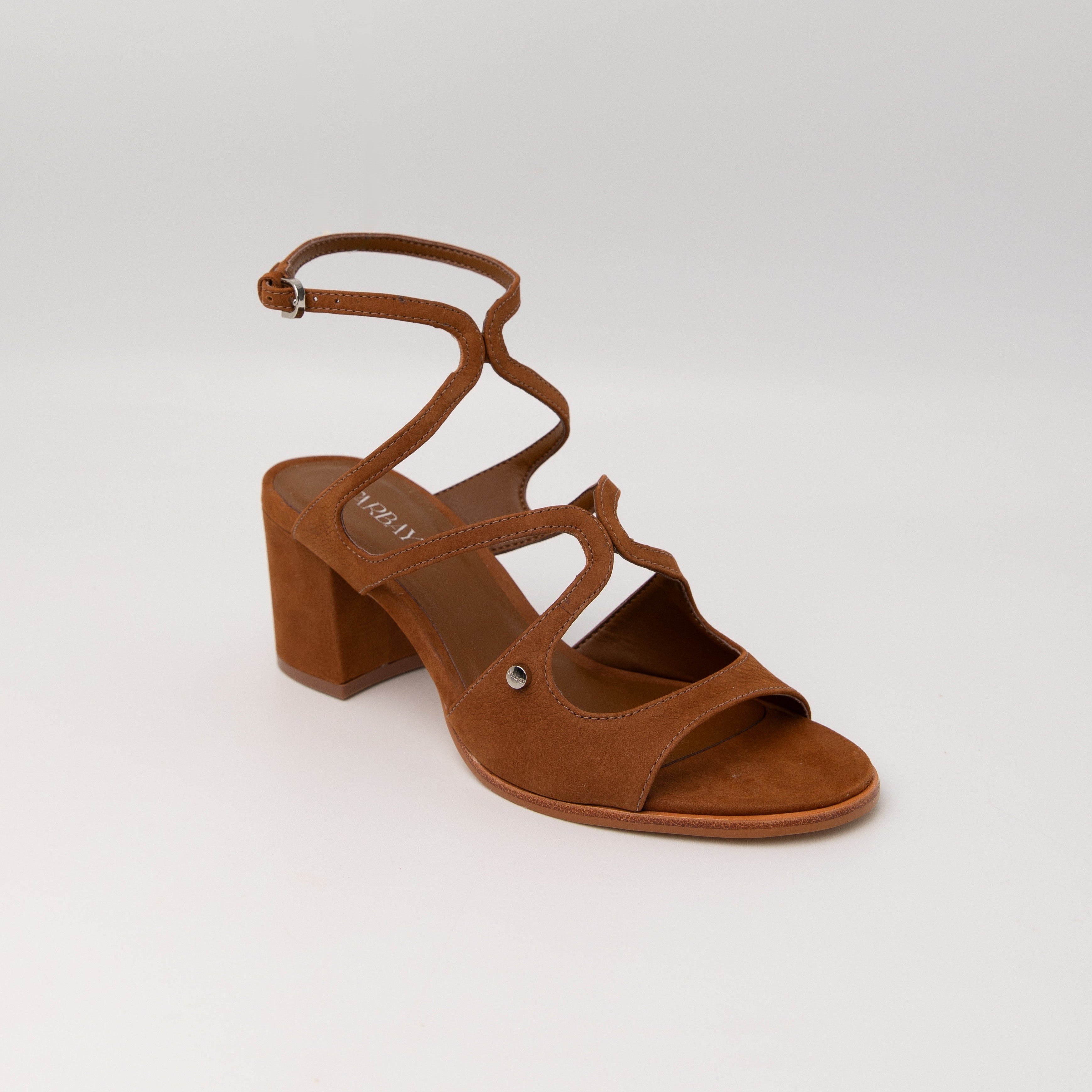 Amanda Heel Sandals - Saddle