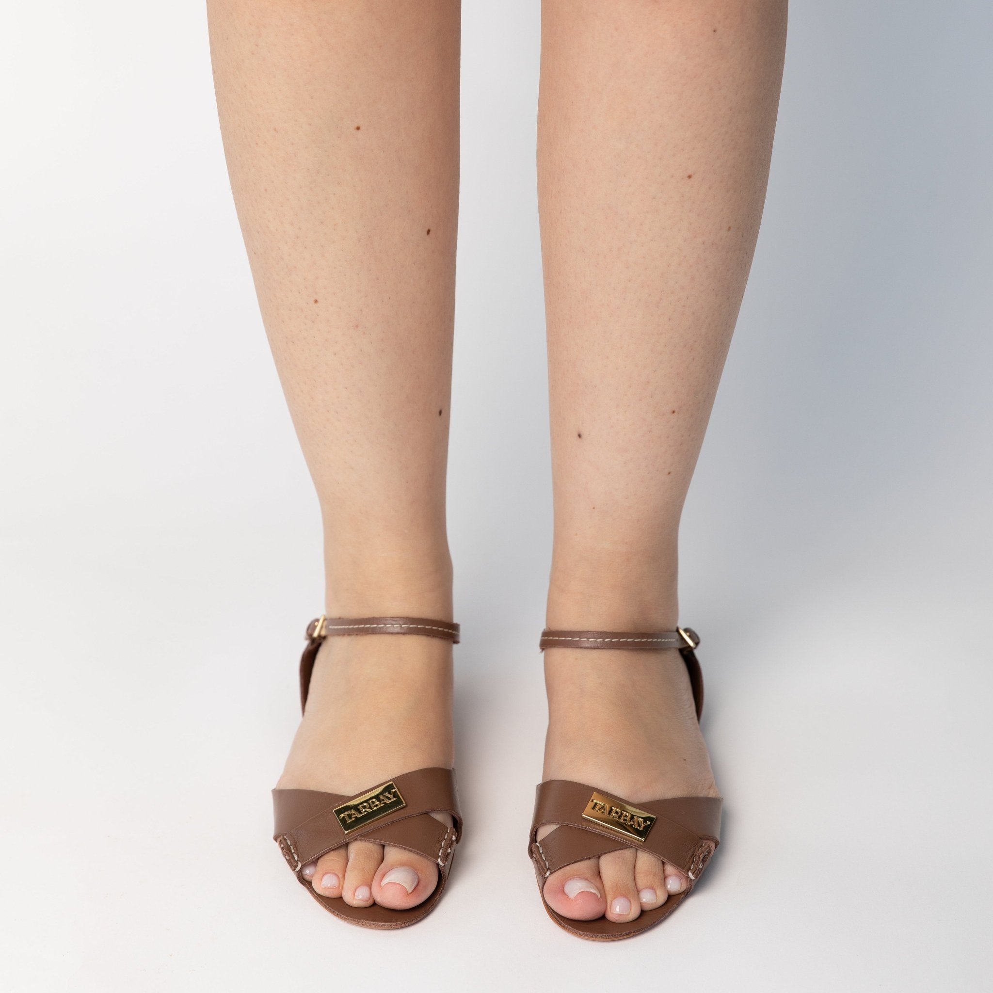 Tajali Leather Sandals - Mocha Tajali Flats FW25