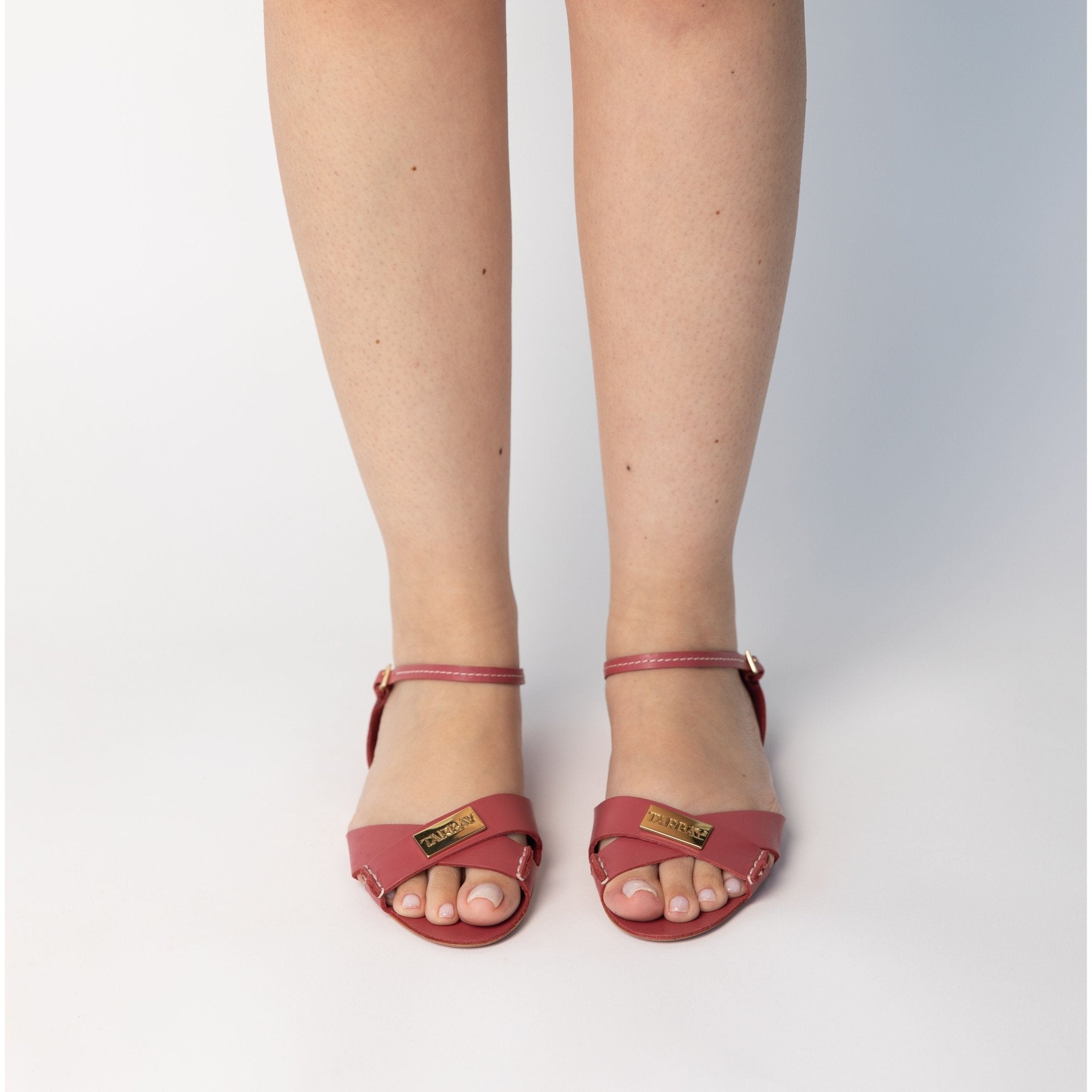 Tajali Leather Sandals - Berry Tajali Flats FW25