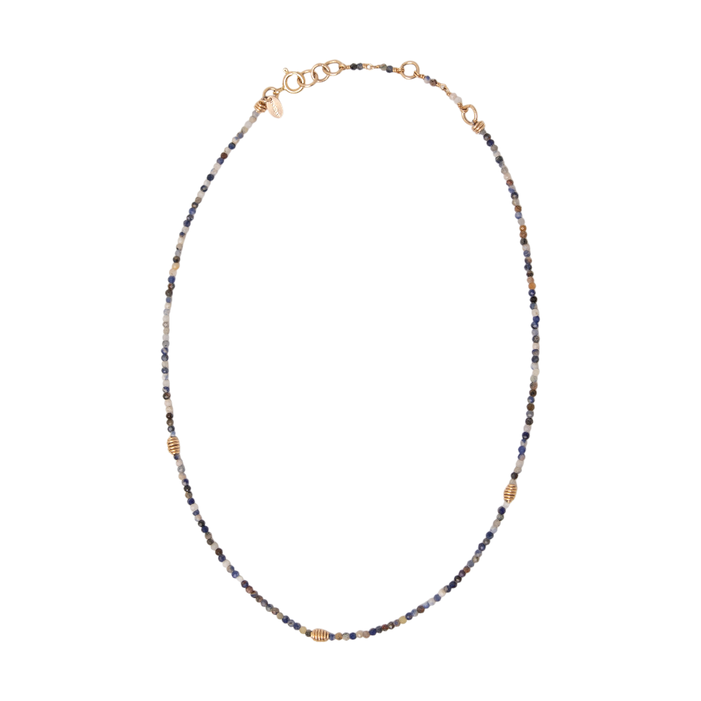 Diana Necklace #3 (45cm) - Sodalite & 14K Gold-Filled Necklaces TARBAY
