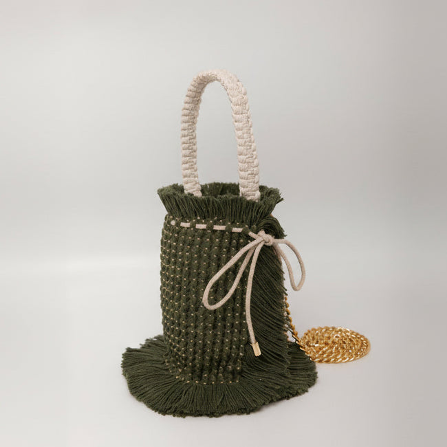 Gossypium Bucket Bag - Olive