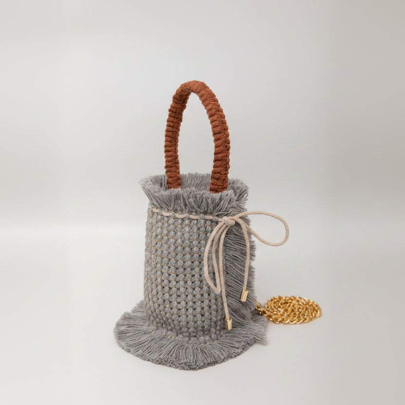 Gossypium Bucket Bag - Grey