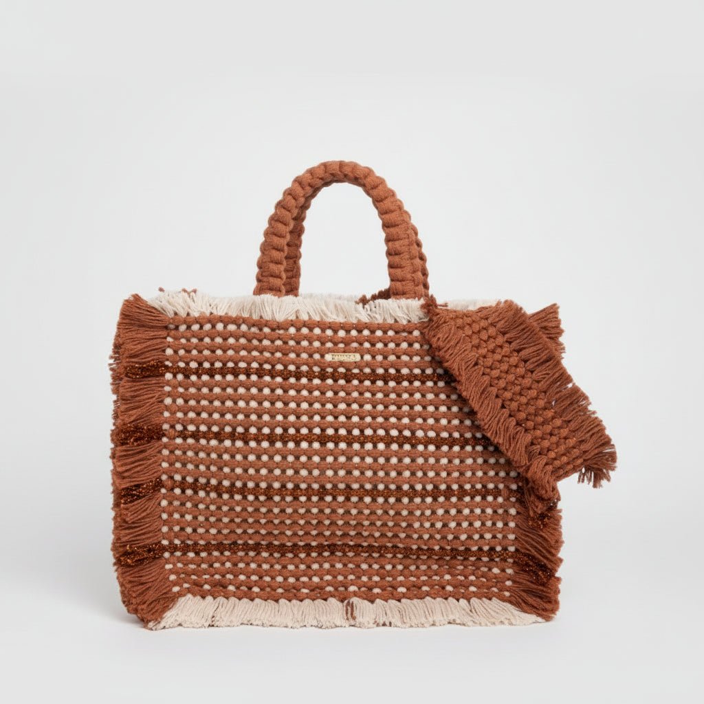 Gosssypium Tote Bag Medium - Buttercream & Caramel Hand & Crossbody Bags FW25