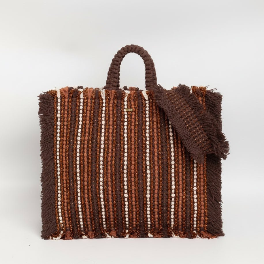 Gosssypium Tote Bag Large - Cioccolato, Caramel & Buttercream Hand & Crossbody Bags FW25
