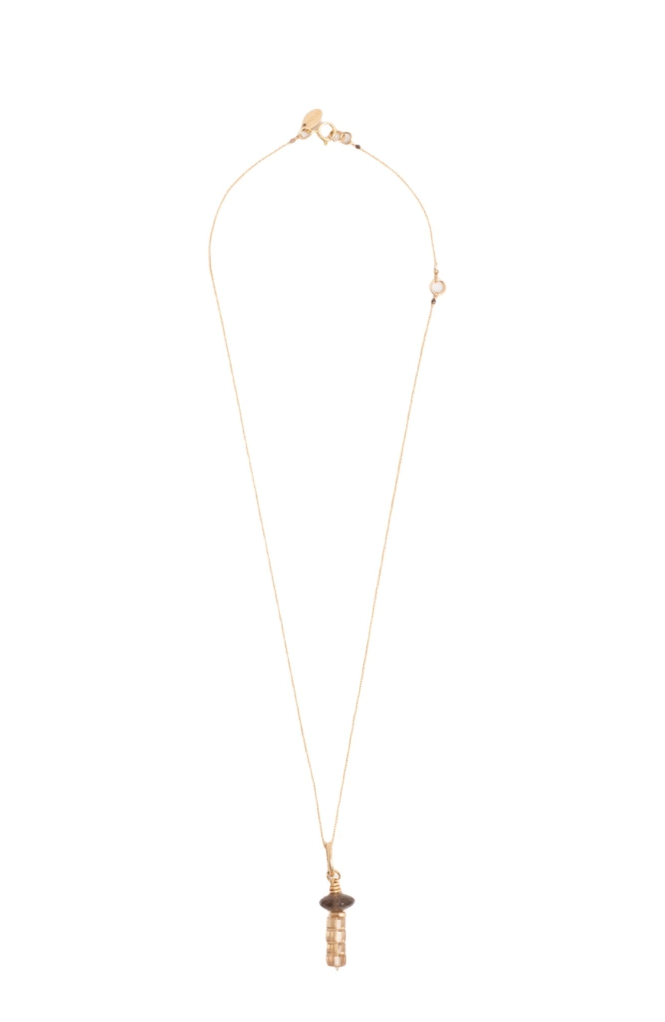 Mushy Necklace (40mm) - Smoky Quartz Necklaces TARBAY