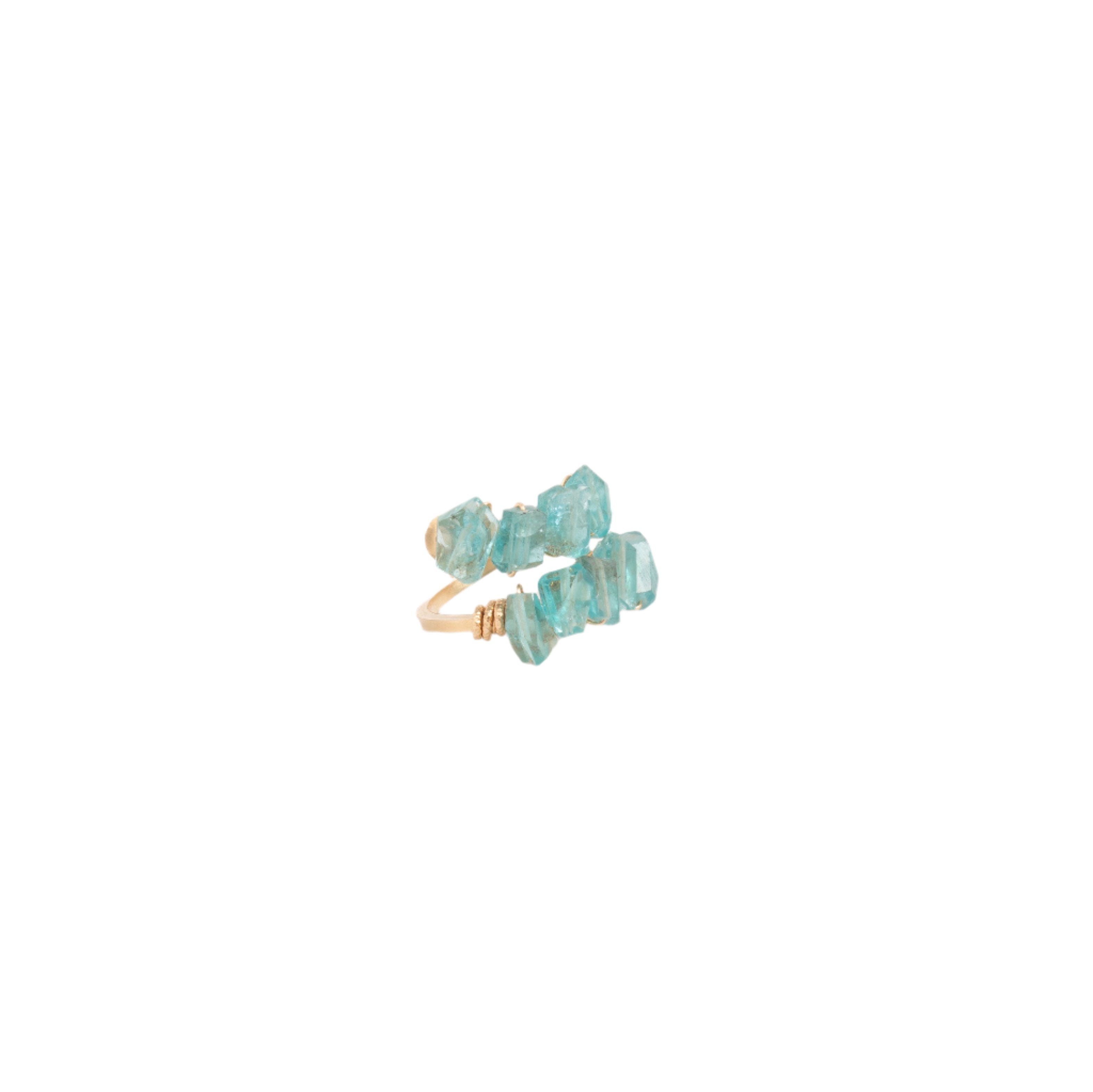 Atargati Ring #1 (30mm) - Apatite & 14K Gold-Filled Rings TARBAY