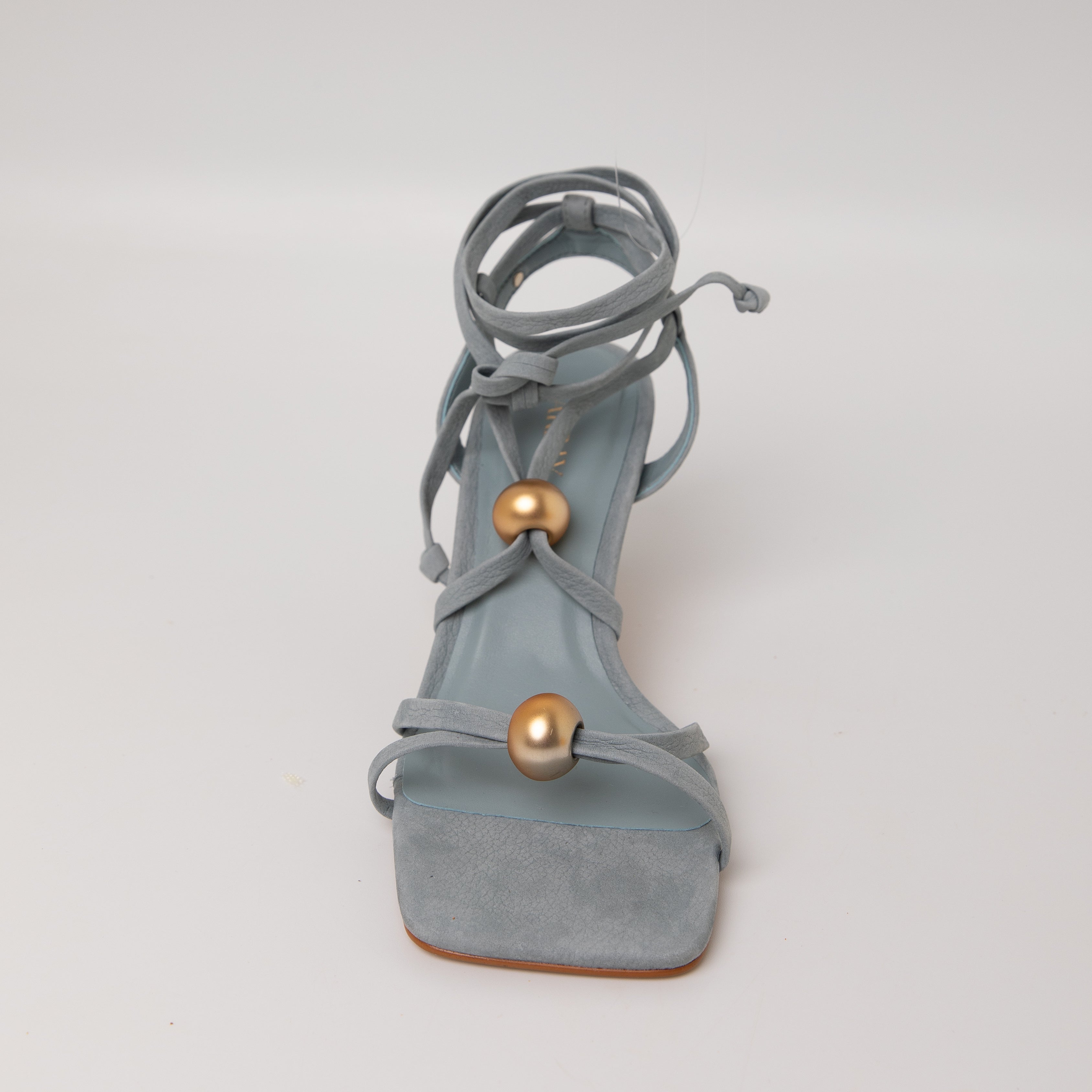 Iwa Heel Sandals - Silver Blue Heels TARBAY