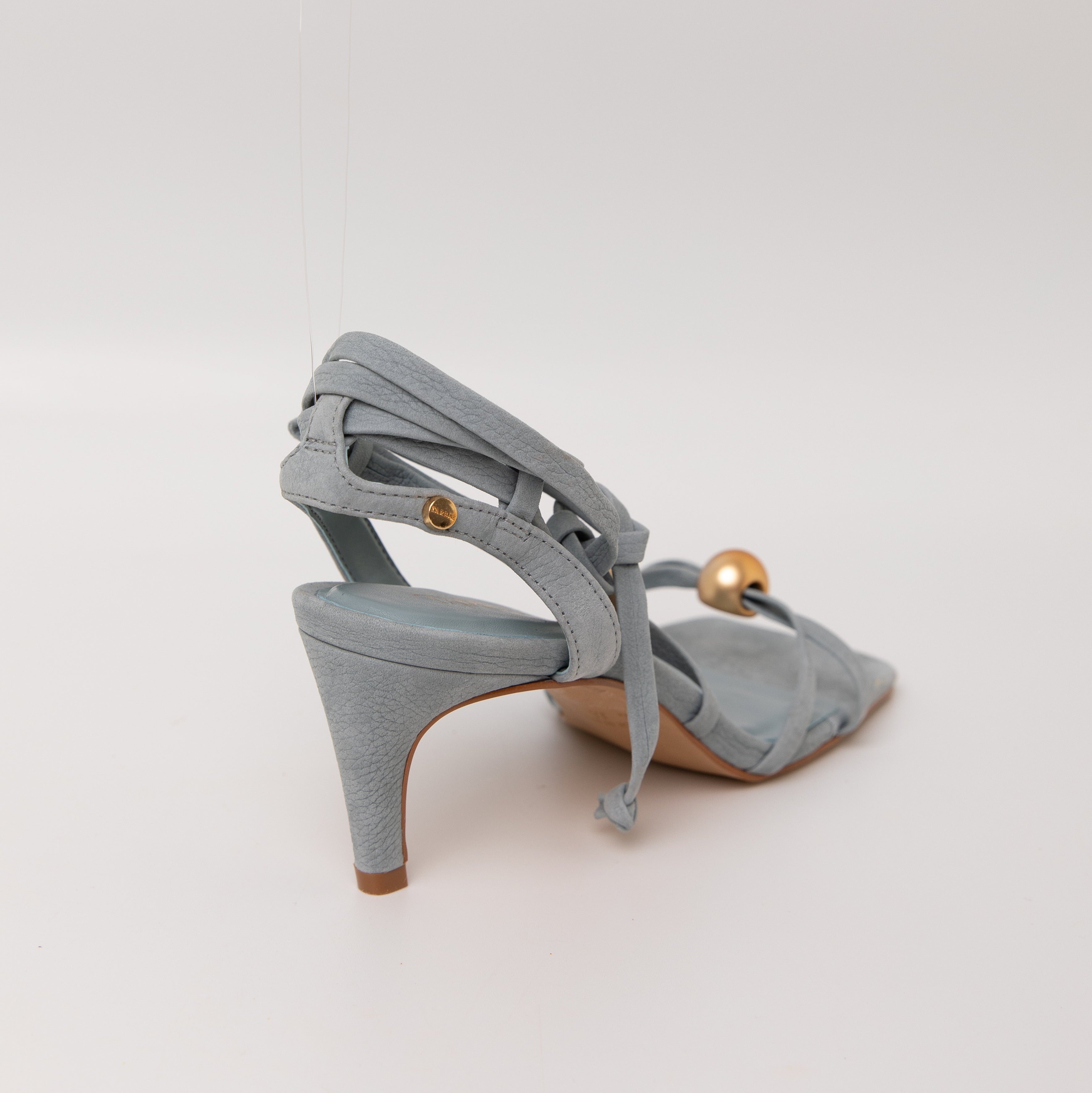 Iwa Heel Sandals - Silver Blue Heels TARBAY