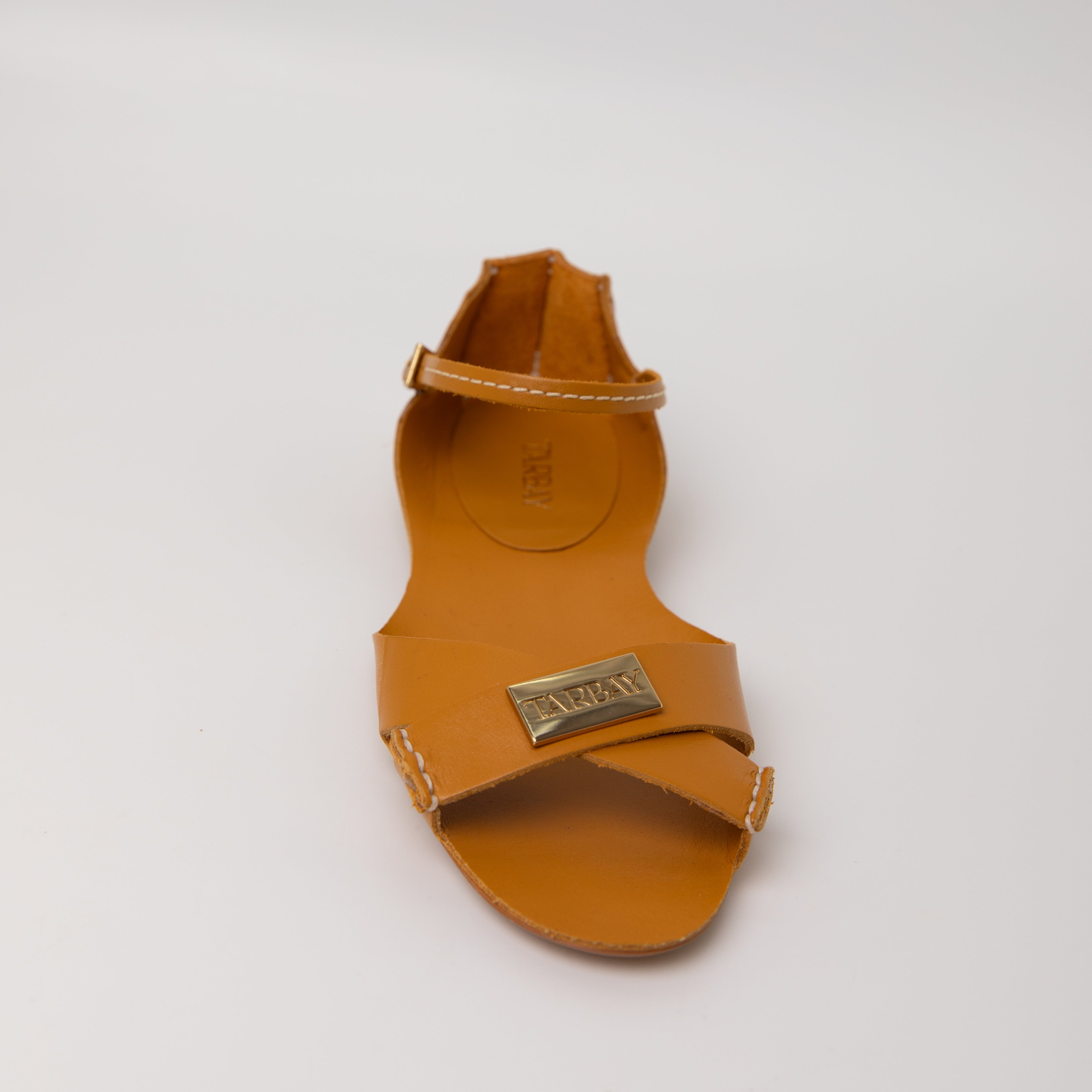 Tajali Leather Sandals - Turmeric Tajali Flats TARBAY