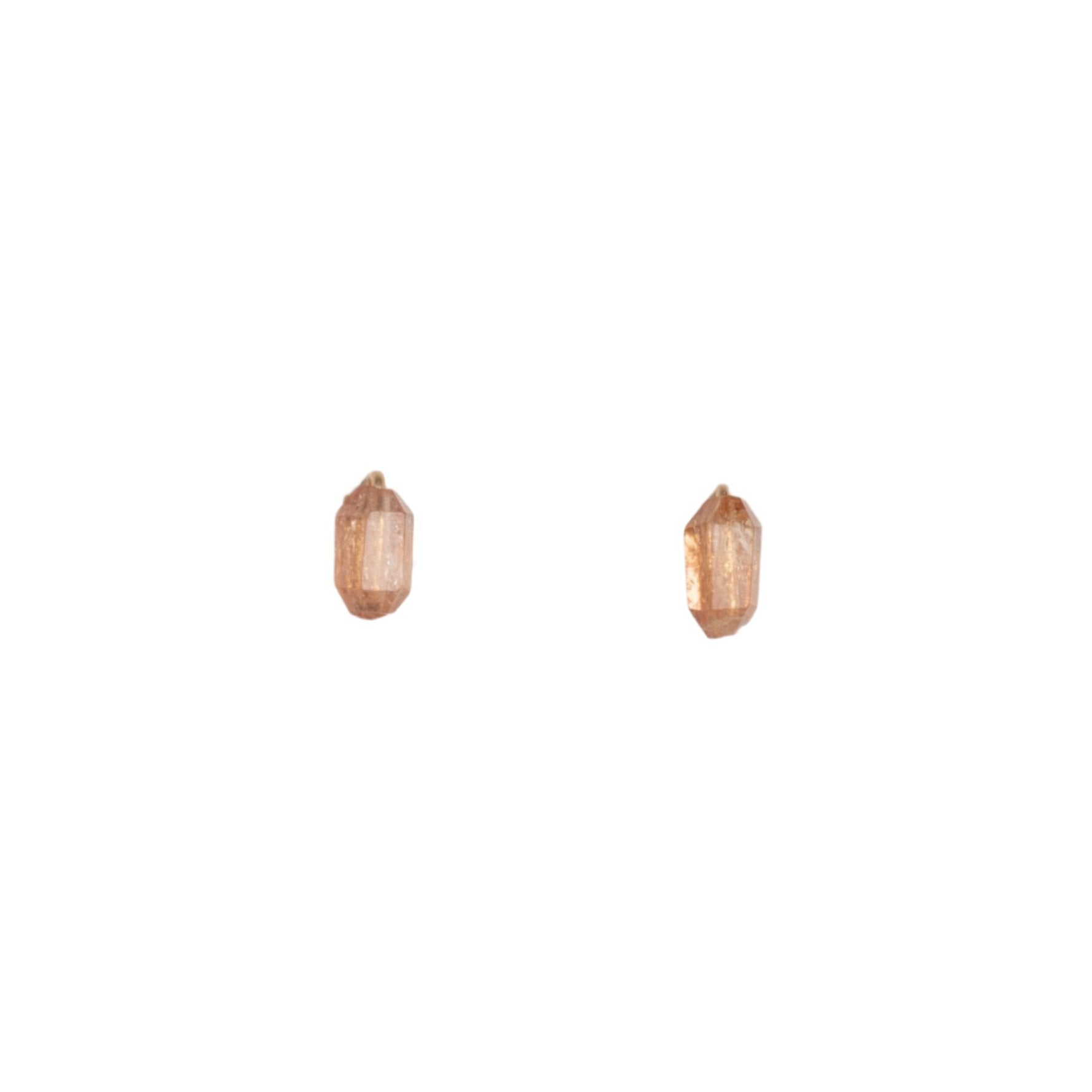 Solitario Earrings #1 (7mm) - Imperial Topaz Earrings TARBAY
