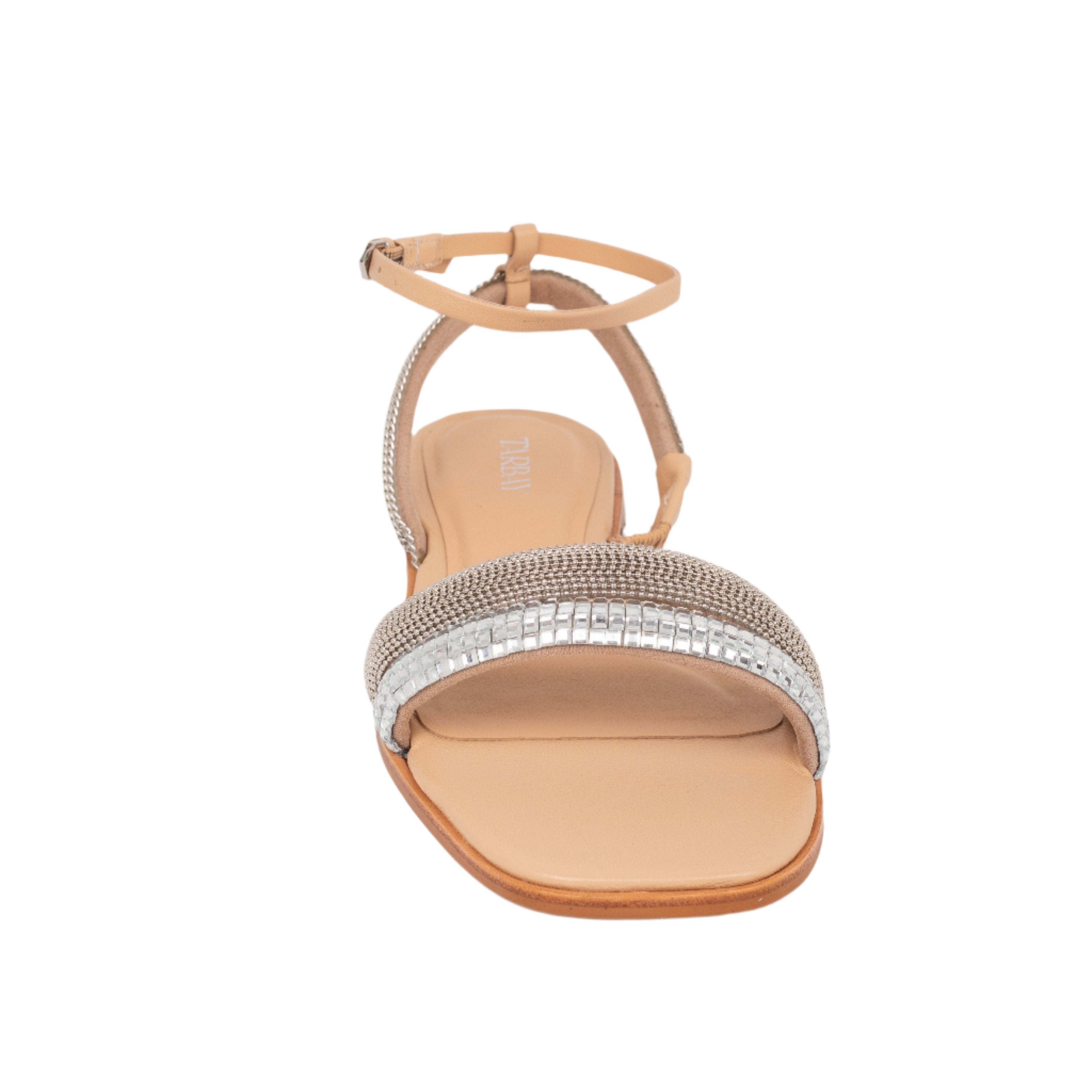 Mae Flat Sandals - Silver Sandals TARBAY
