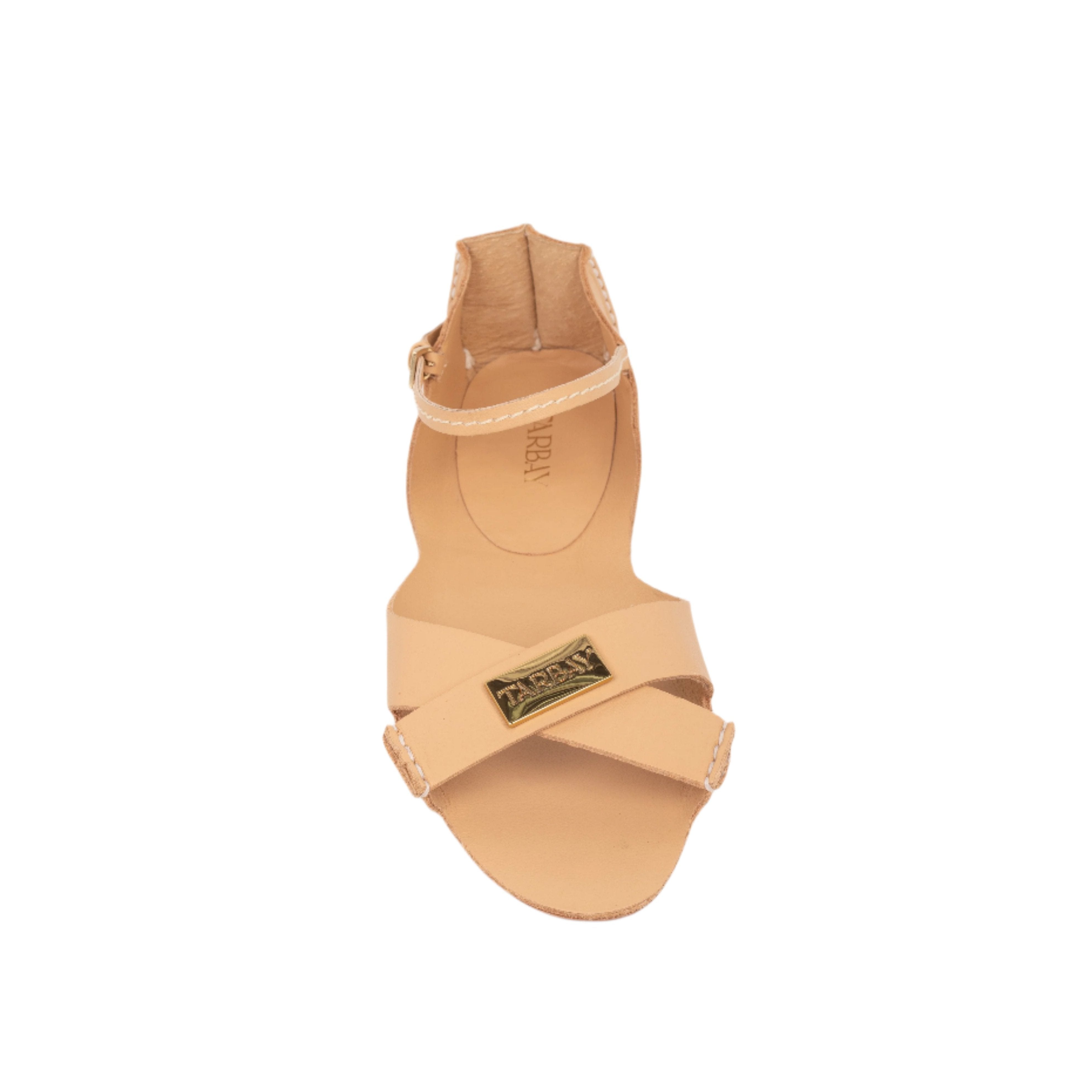 Tajali Leather Sandals - Toast Tajali Flats TARBAY