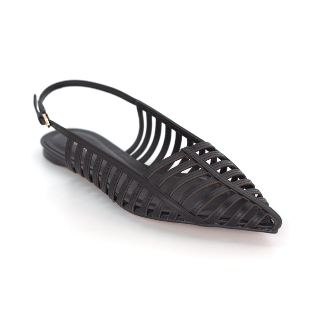 Narissa Sling-Back Flats - Black Flats TARBAY