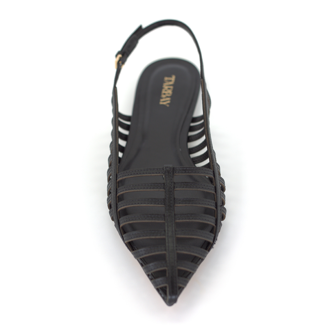 Narissa Sling-Back Flats - Black Flats TARBAY