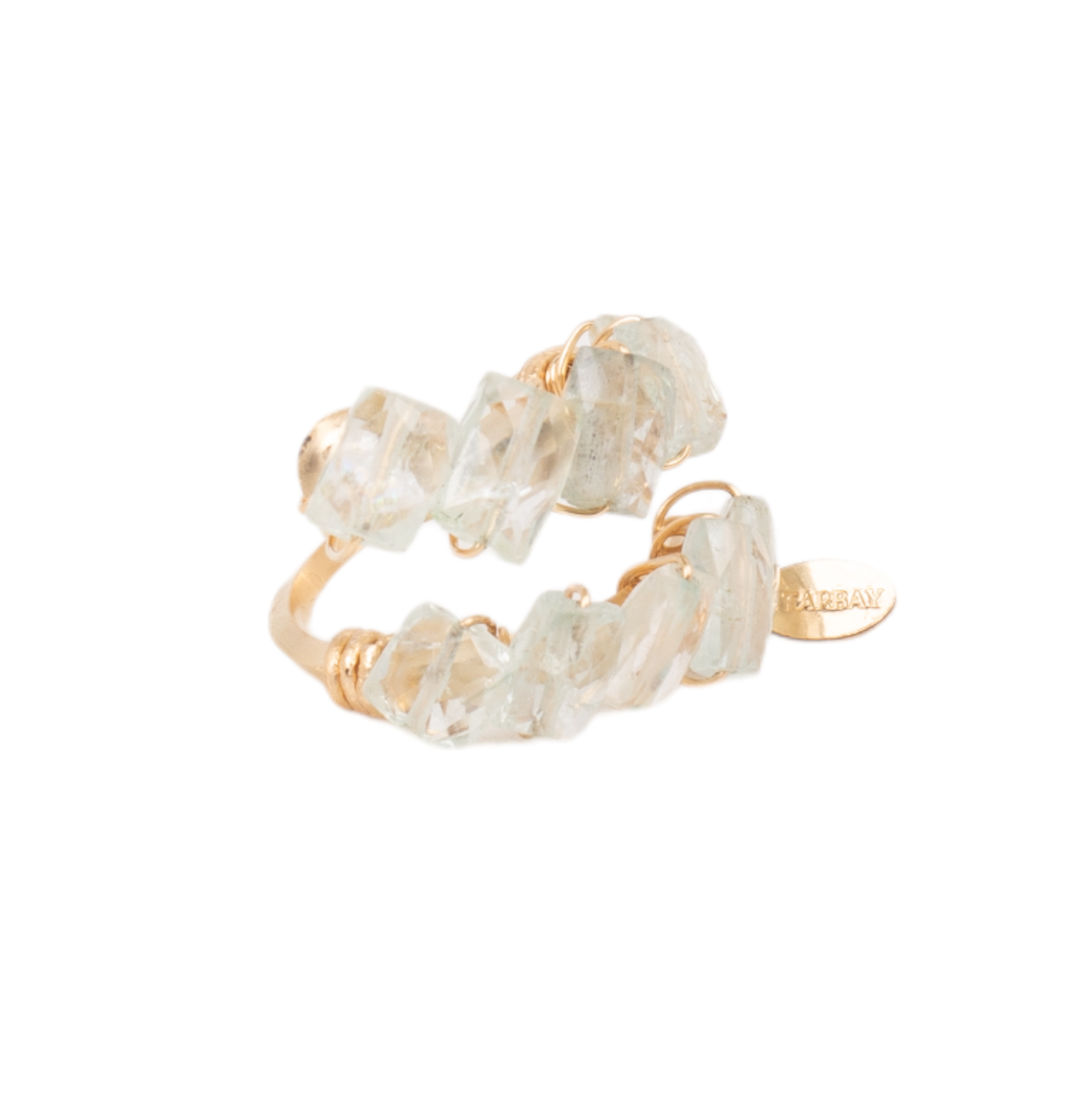 Atargati Adjustable Ring #1 (25mm) - Aquamarine Rings TARBAY