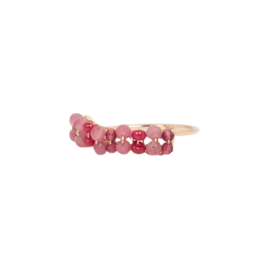 Cleopatra Ring #1 (20mm) - Ruby & Rhodochrosite Rings TARBAY
