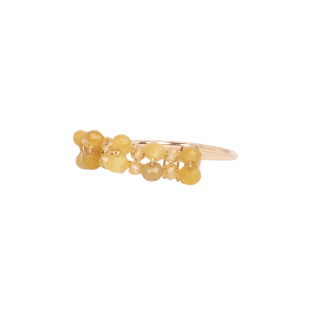 Cleopatra Ring #1 (20mm) - Citrine & Opal Rings TARBAY