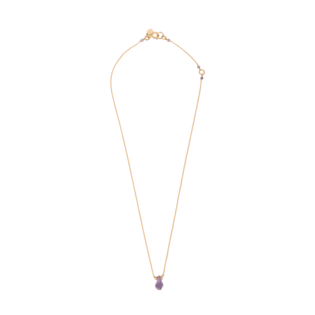 Gema Necklace #4 (10mm) - Amethyst & Lepidolite Necklaces TARBAY