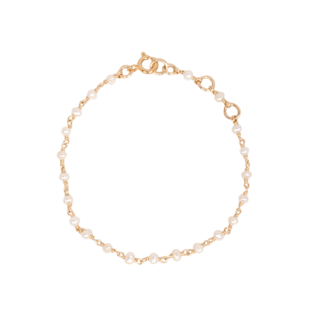 Carolita Bracelet #1 - White Pearl Bracelets TARBAY