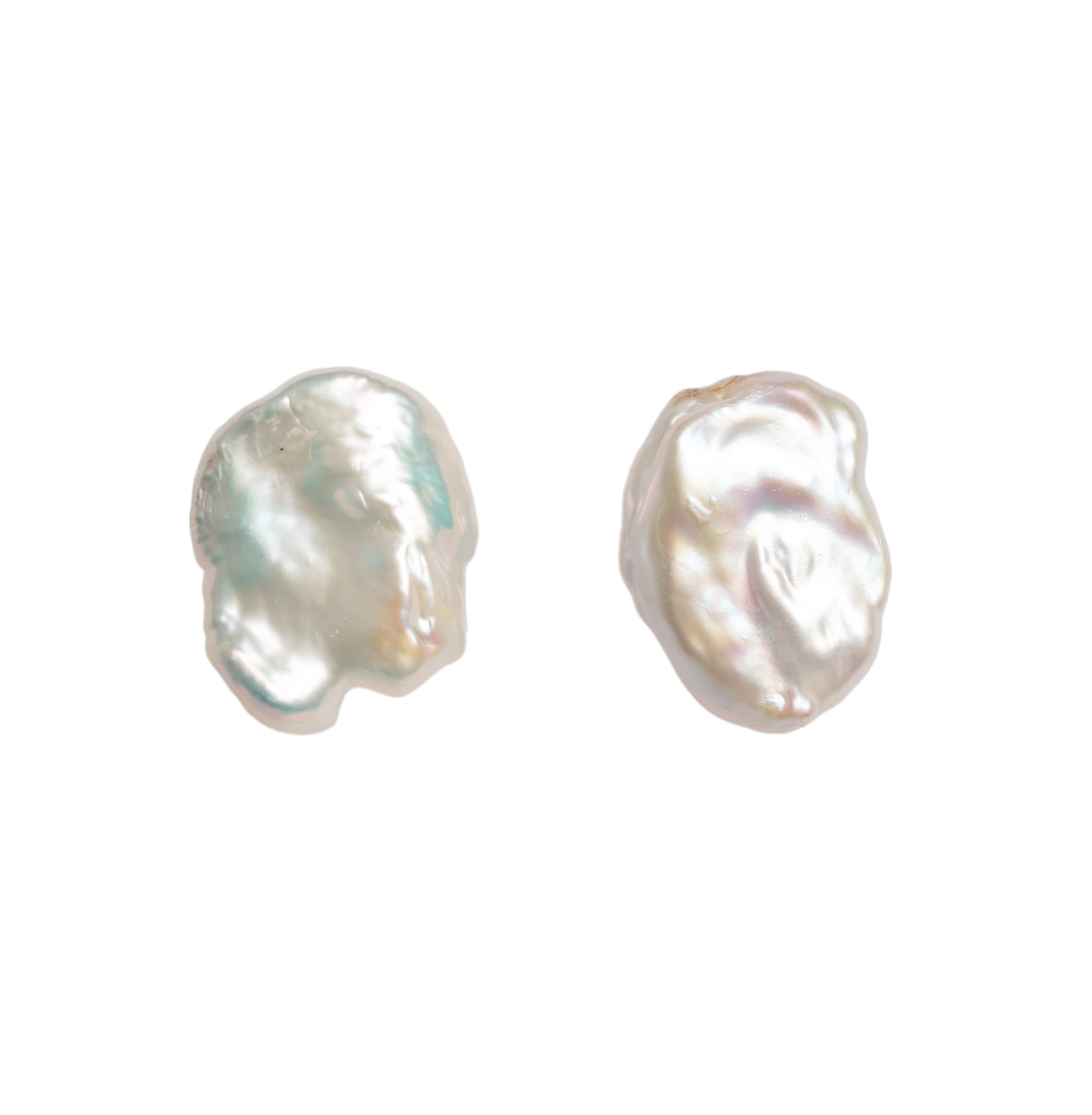 Keshi Earrings #5 (25mm) - Pearl Earrings TARBAY