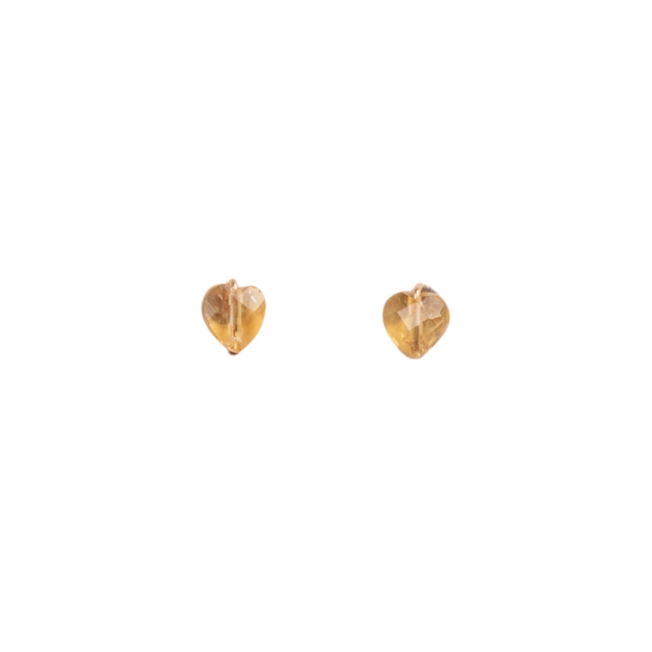 Idyll Earrings #1 (8mm) - Citrine Earrings TARBAY