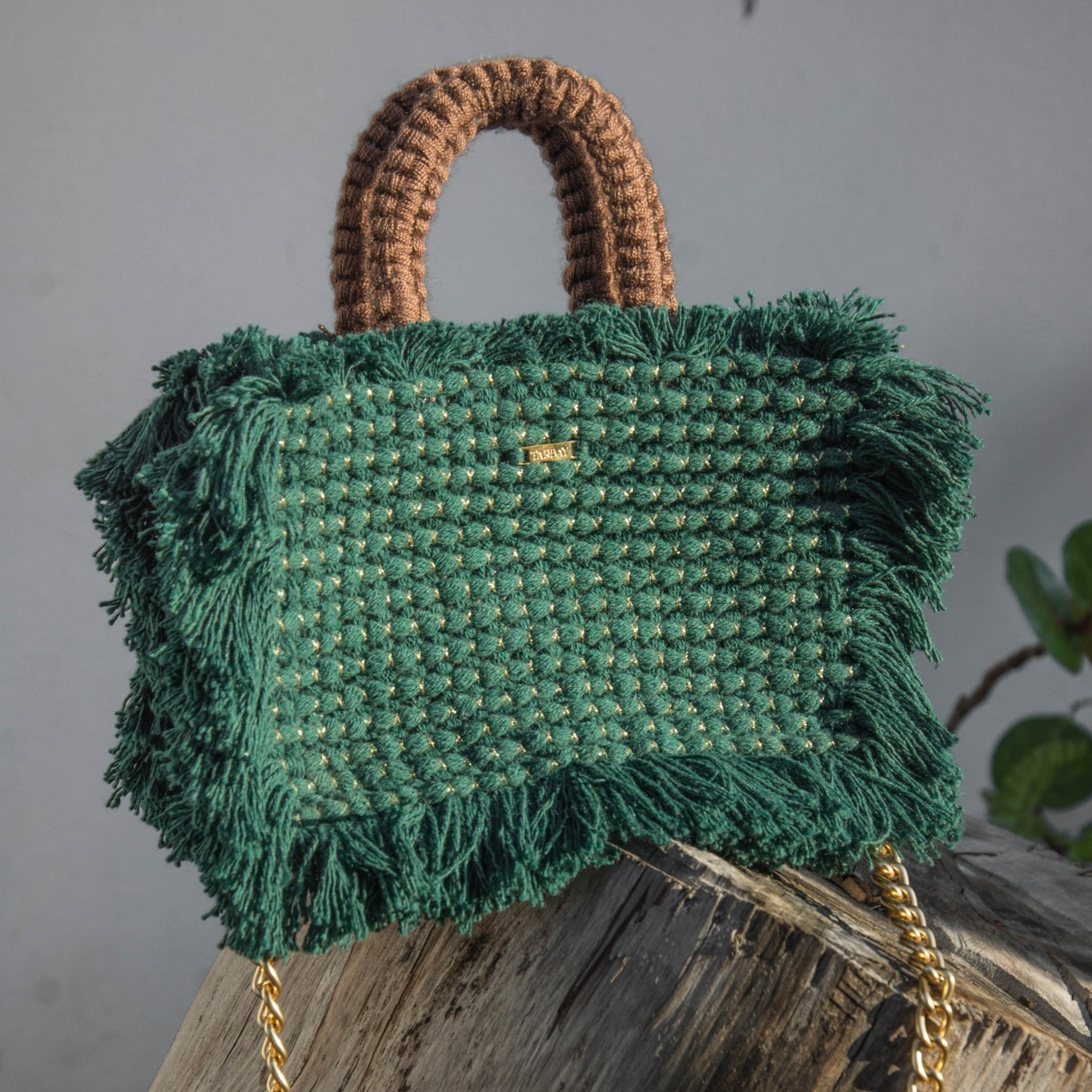 Gossypium Tote Bag Small - Verde Totes TARBAY