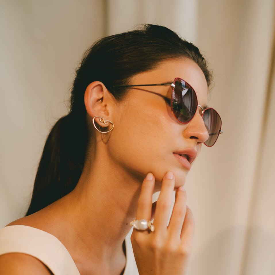 Parasol #4 - Red & Gold SunGlasses FW25