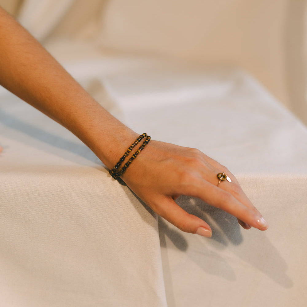 Melao Bracelet #1 - Garnet, Tiger's Eye & 14K Gold-Filled Bracelets FW25