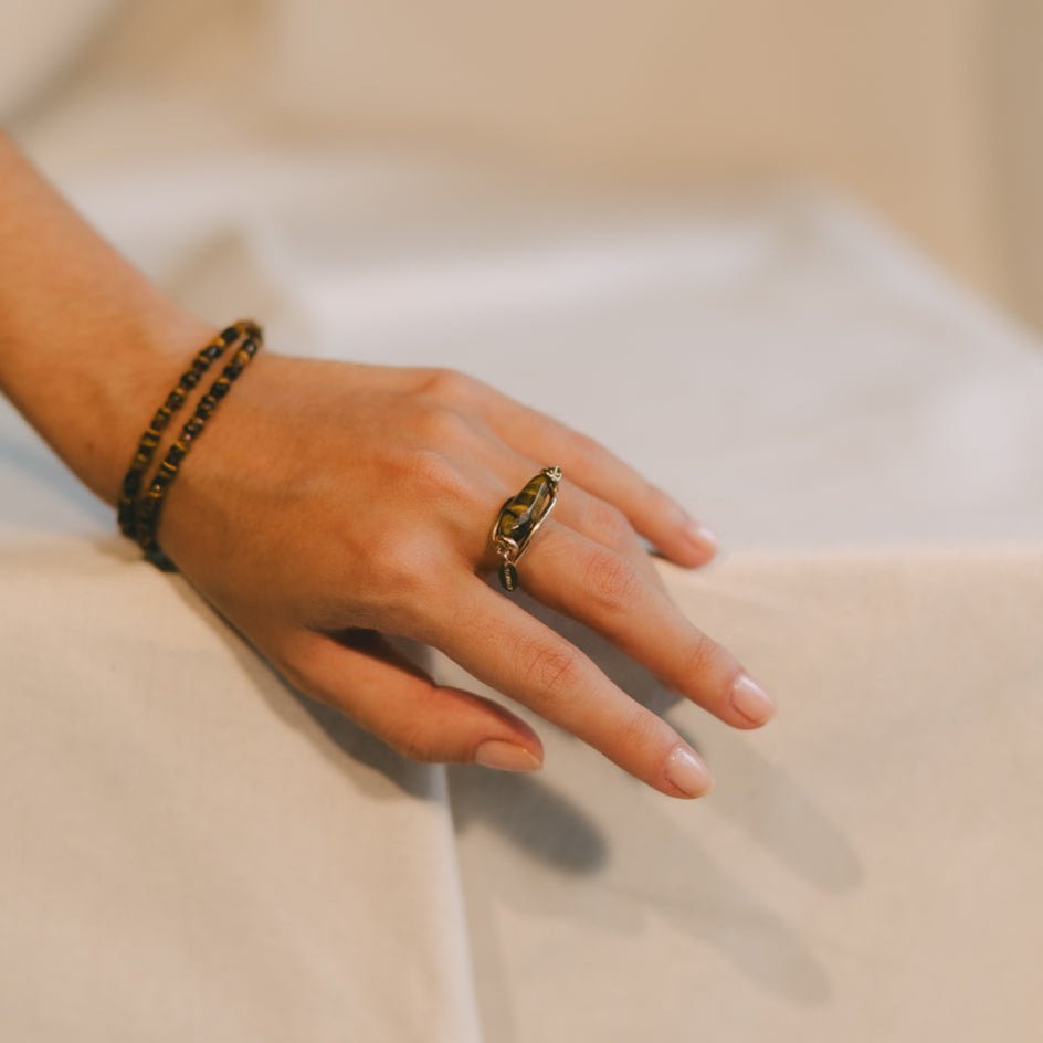 Eulalia Ring #1 - Tiger's Eye & 14K Gold-Filled Rings FW25