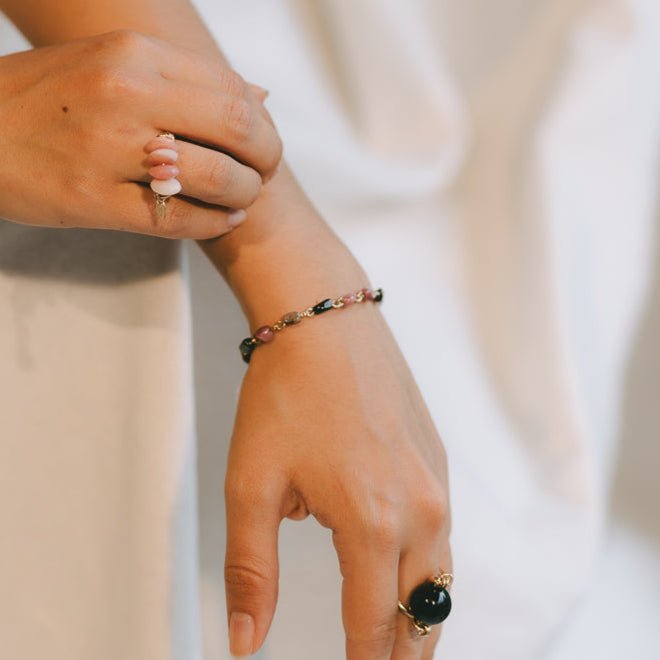 Mariana Bracelet #1 - Tourmaline & 14K Gold-Filled Bracelets FW25
