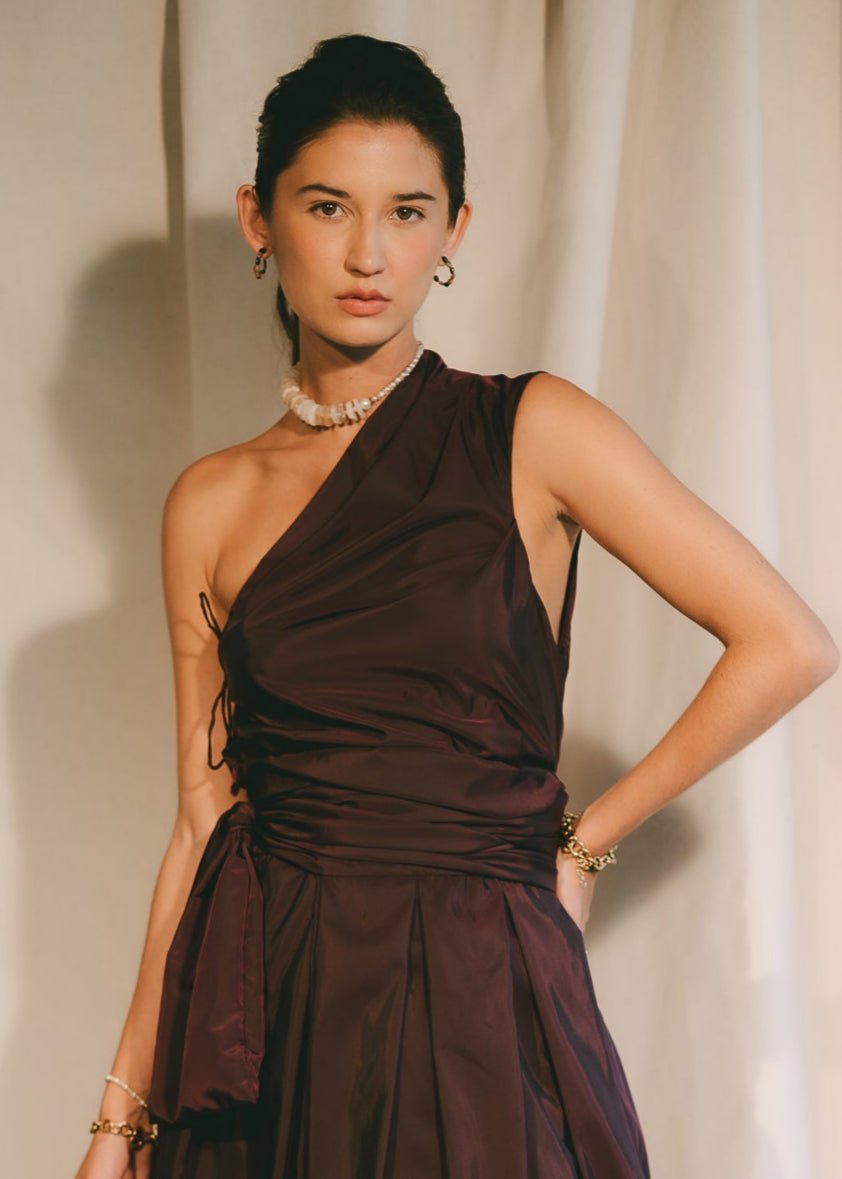 Eliana Top - Burgundy Tops FW25