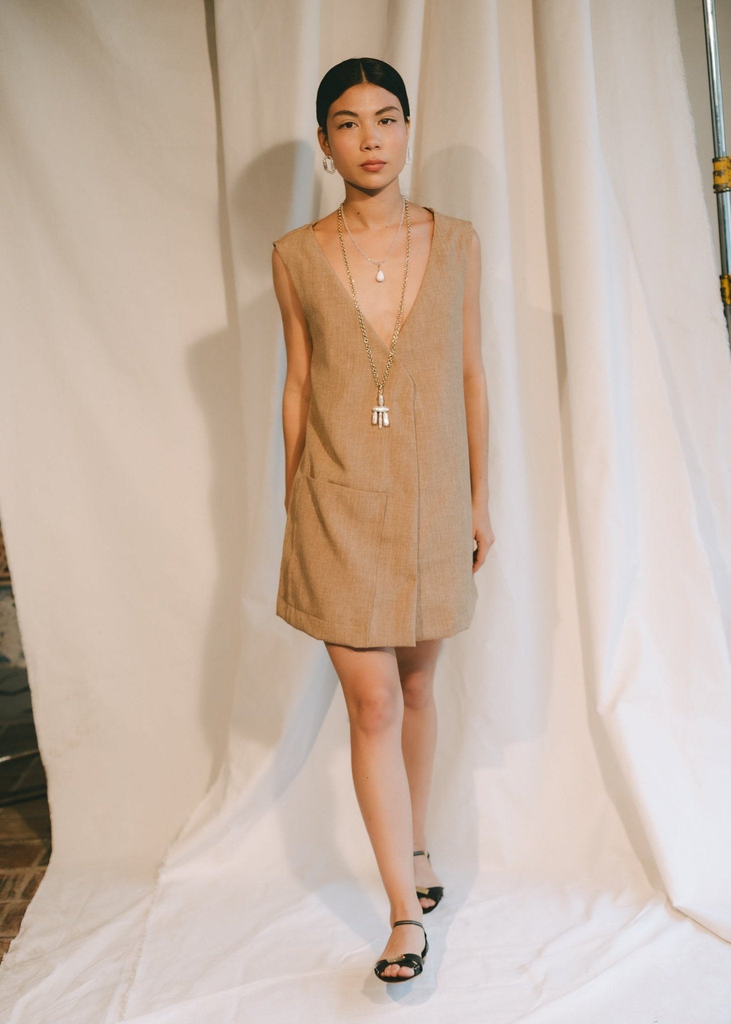 Beatriz Jumpsuit - Sand Vests FW25